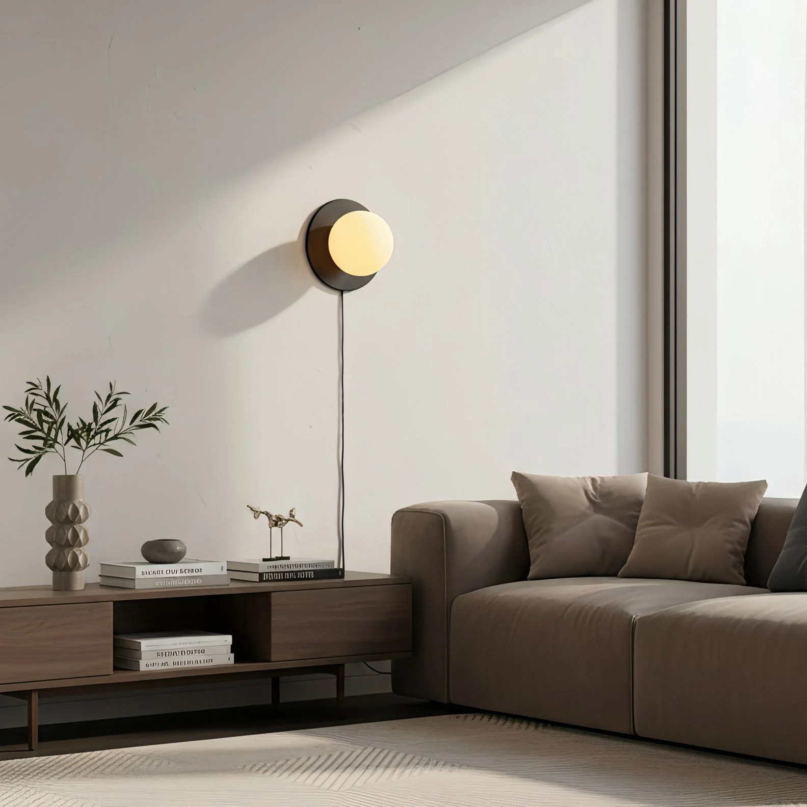 Mayer Modern Glass Wall Light - Image 7