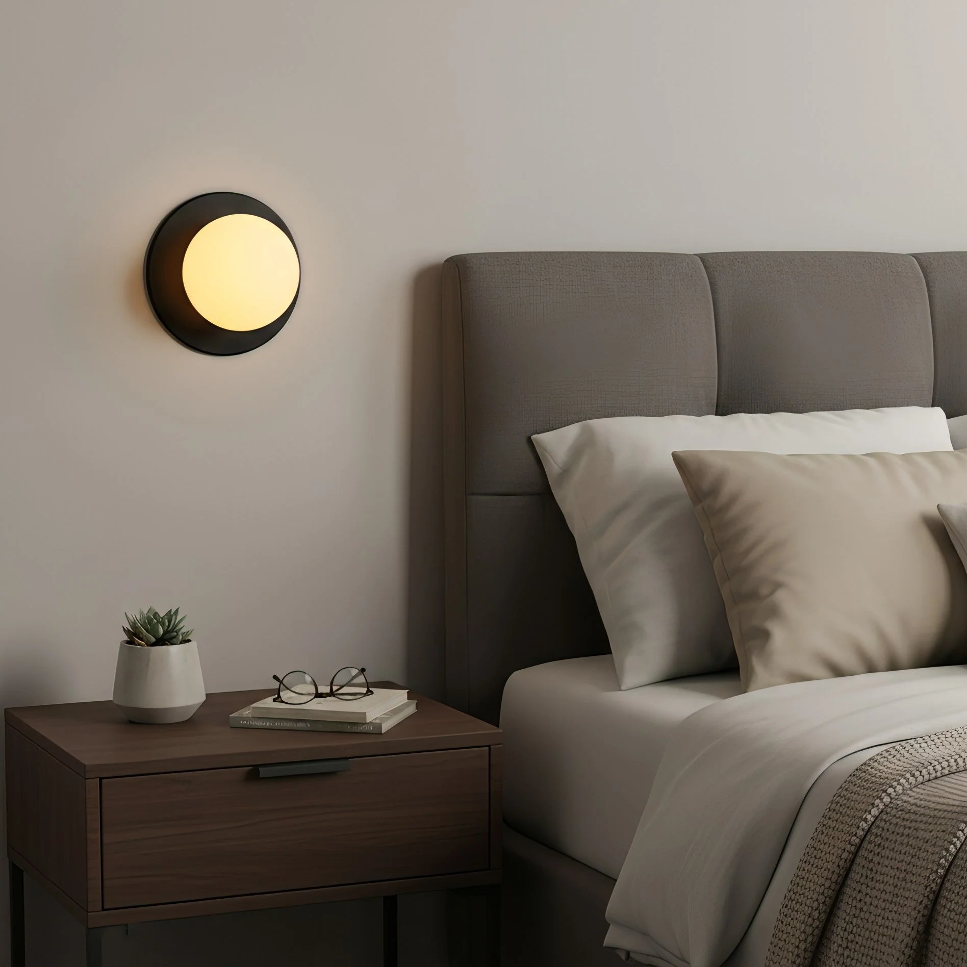 Mayer Modern Glass Wall Light - Image 2