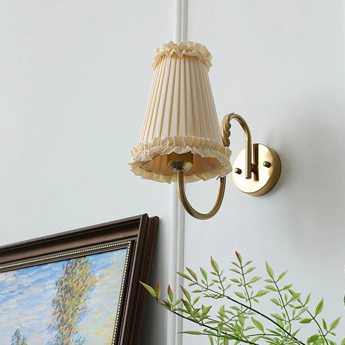 Mcveigh Contemporary Fabric Wall Lamp - Image 12