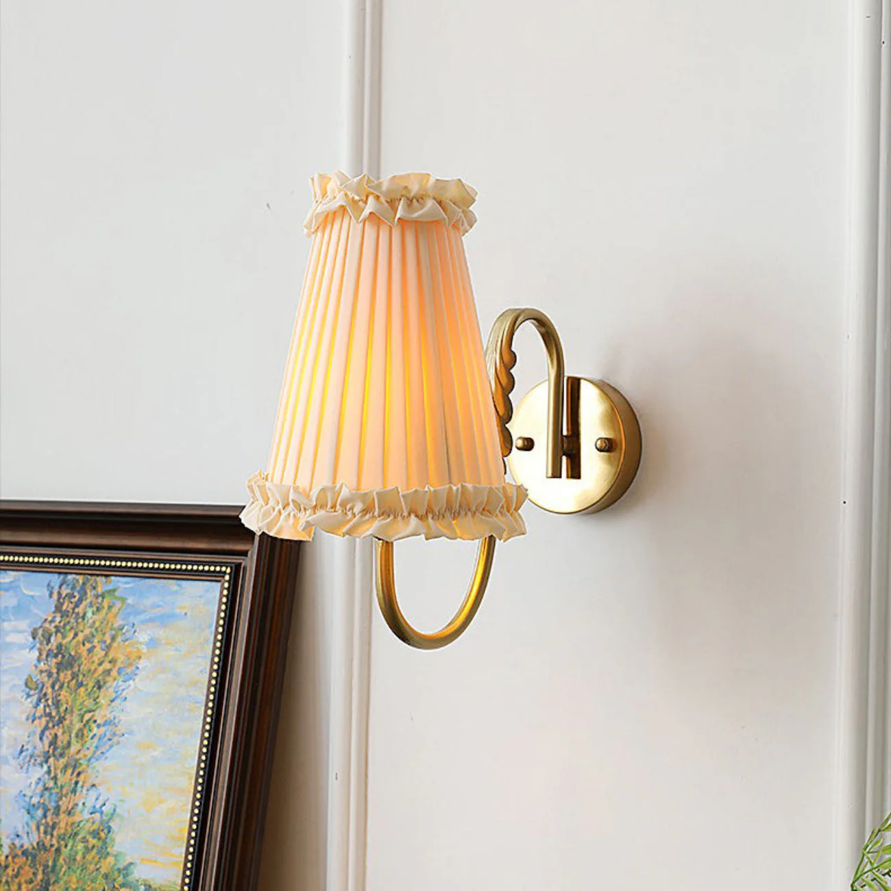 Mcveigh Contemporary Fabric Wall Lamp - Image 14