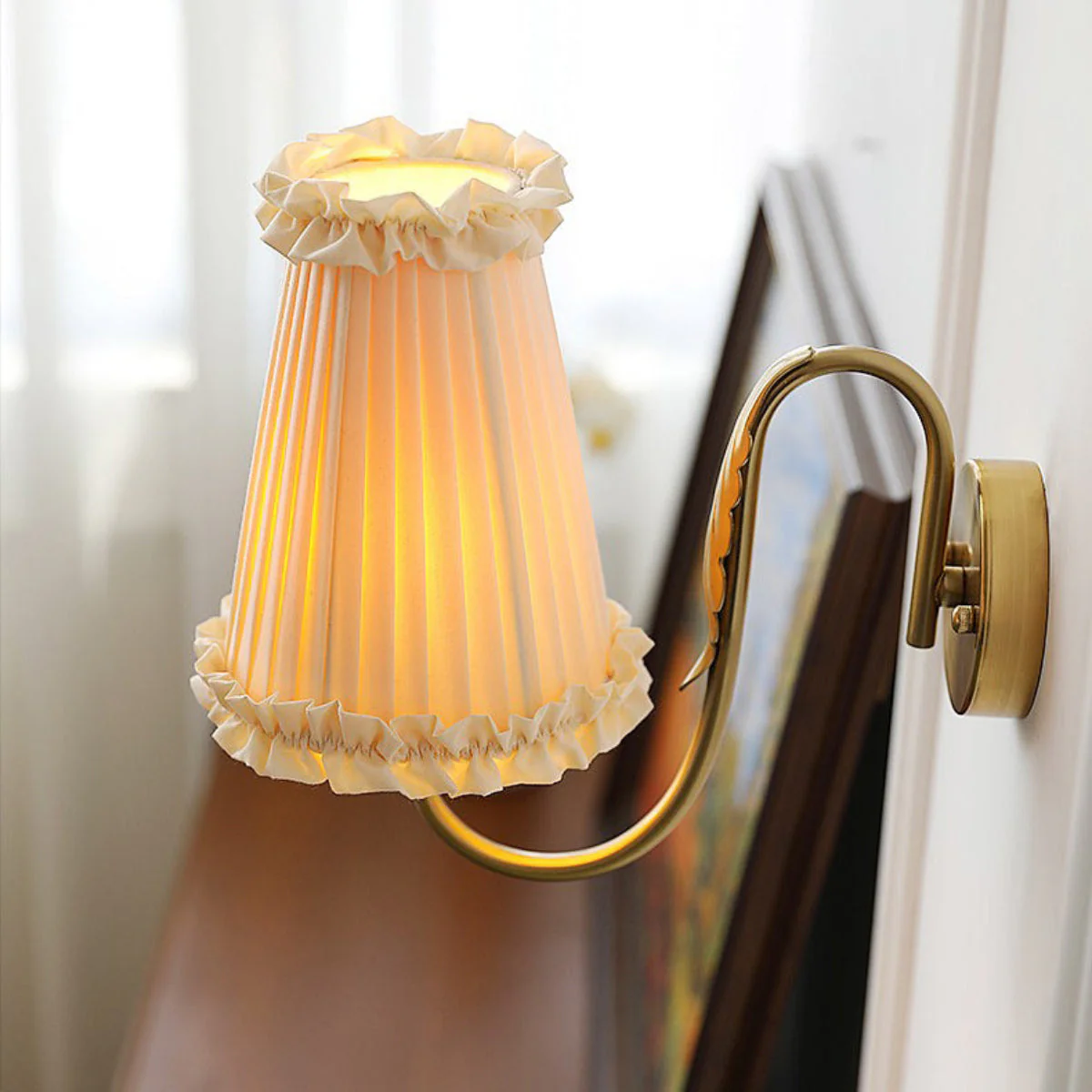 Mcveigh Contemporary Fabric Wall Lamp - Image 17