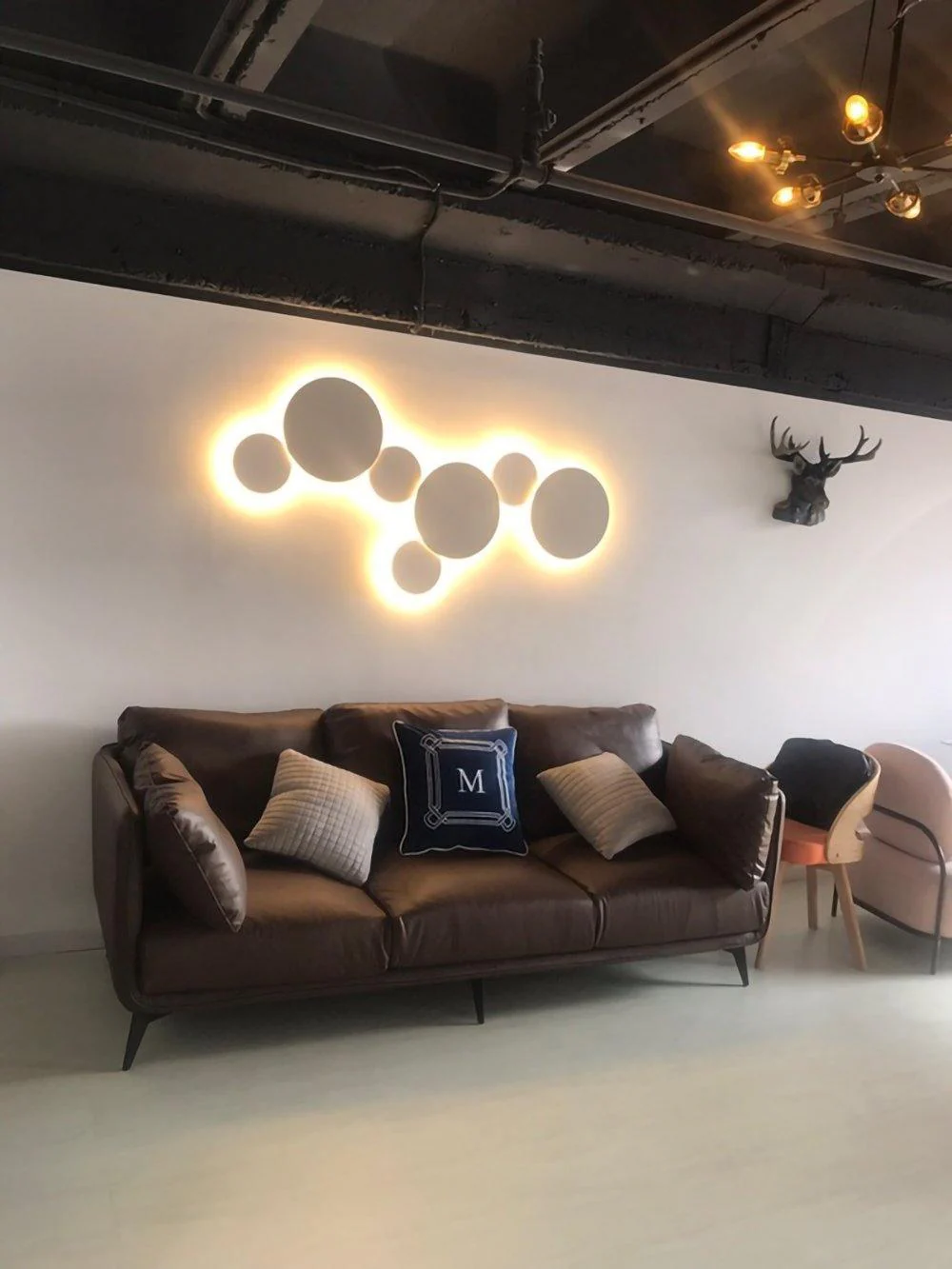 Megan Geometric Disc Wall Lamp - Image 56