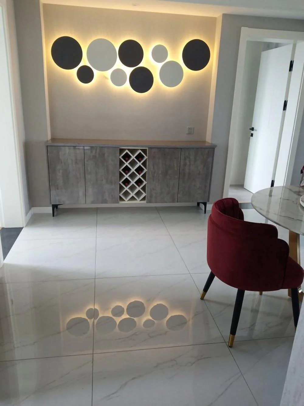 Megan Geometric Disc Wall Lamp - Image 87