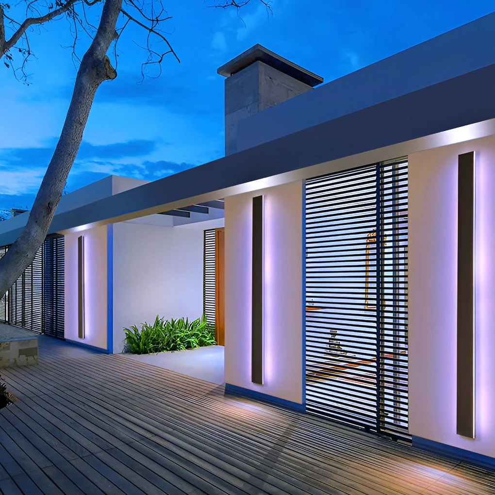 Melin Long LED RGB Linear Outdoor Wall Light - Image 9