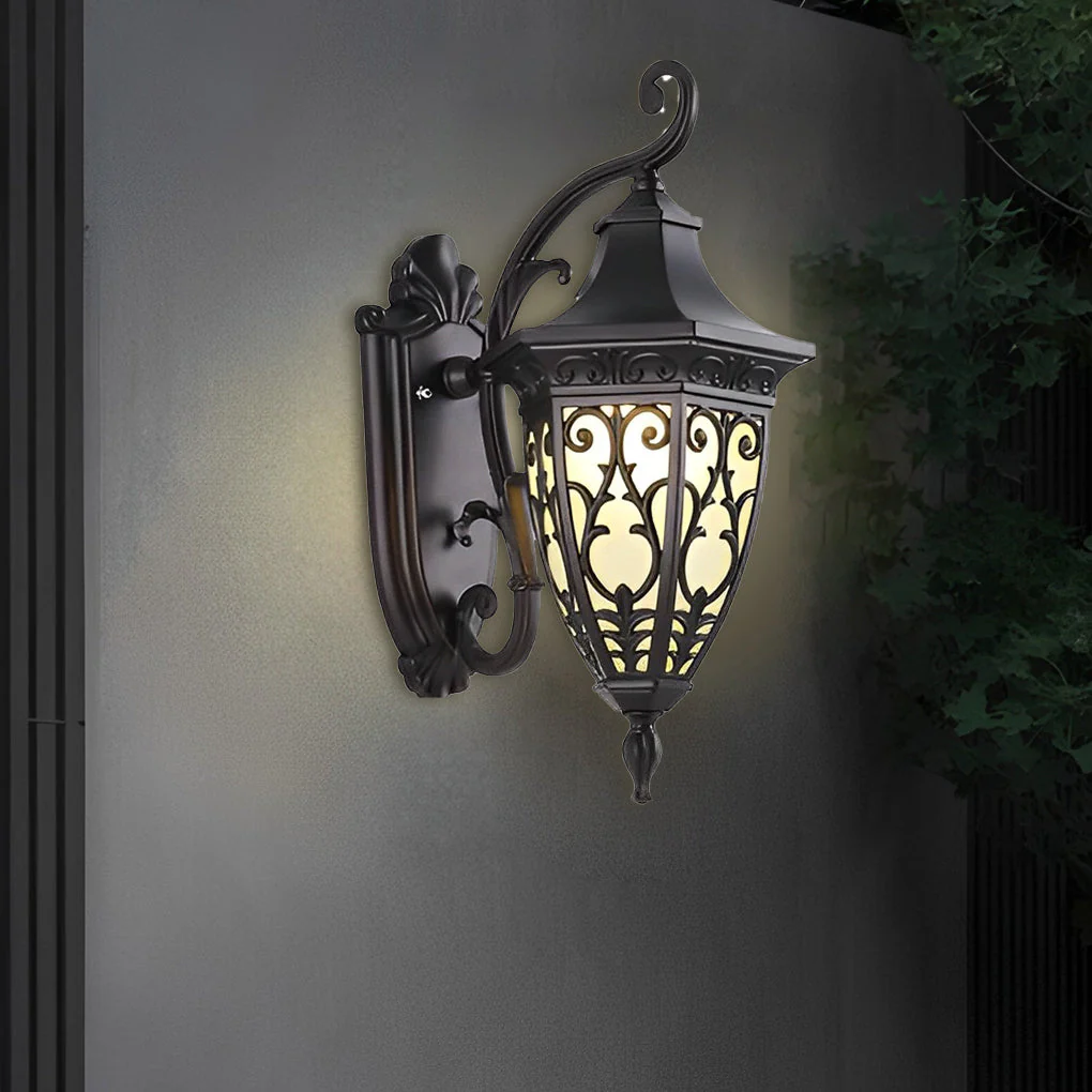 Melvina Vintage Flower American Outdoor Wall Lamp - Image 12