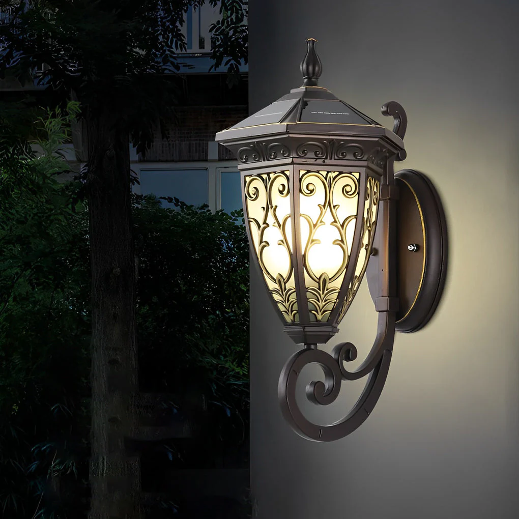 Melvina Vintage Flower American Outdoor Wall Lamp - Image 13
