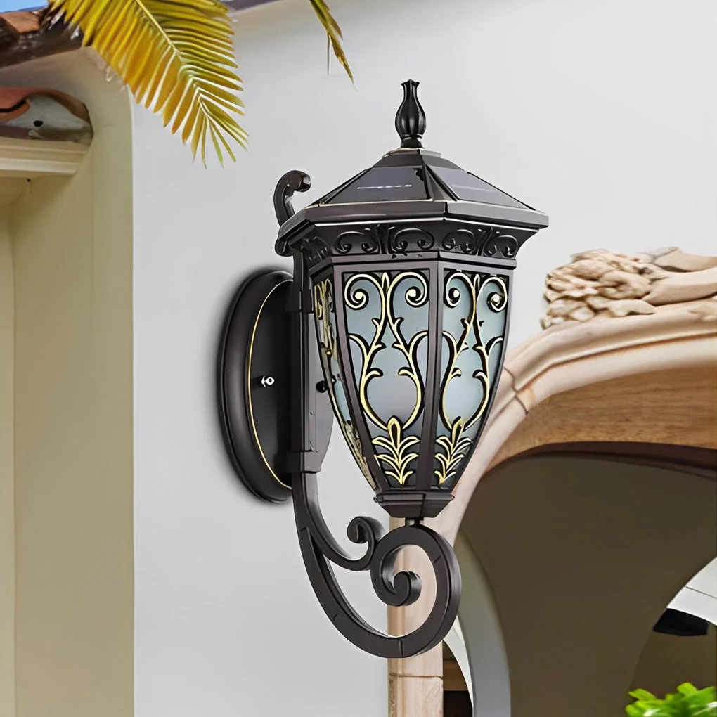 Melvina Vintage Flower American Outdoor Wall Lamp - Image 14