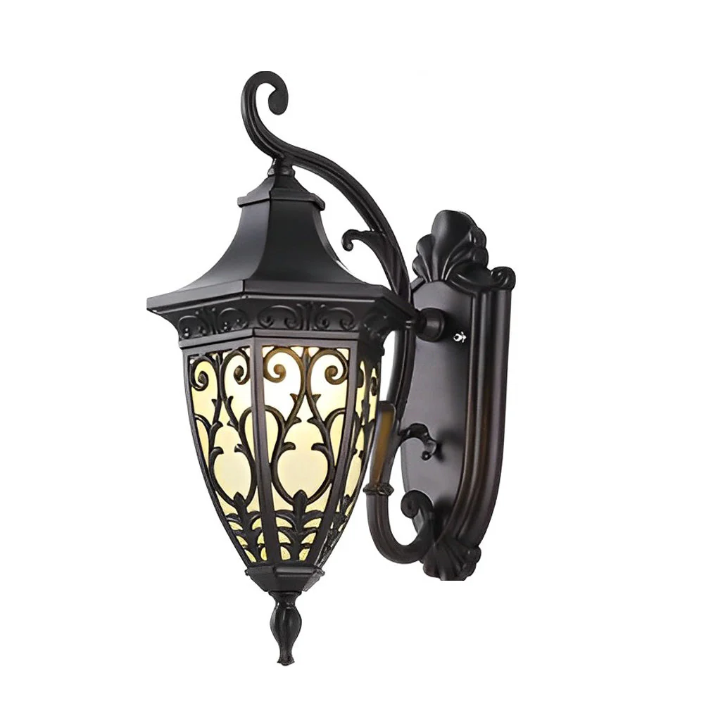 Melvina Vintage Flower American Outdoor Wall Lamp - Image 2