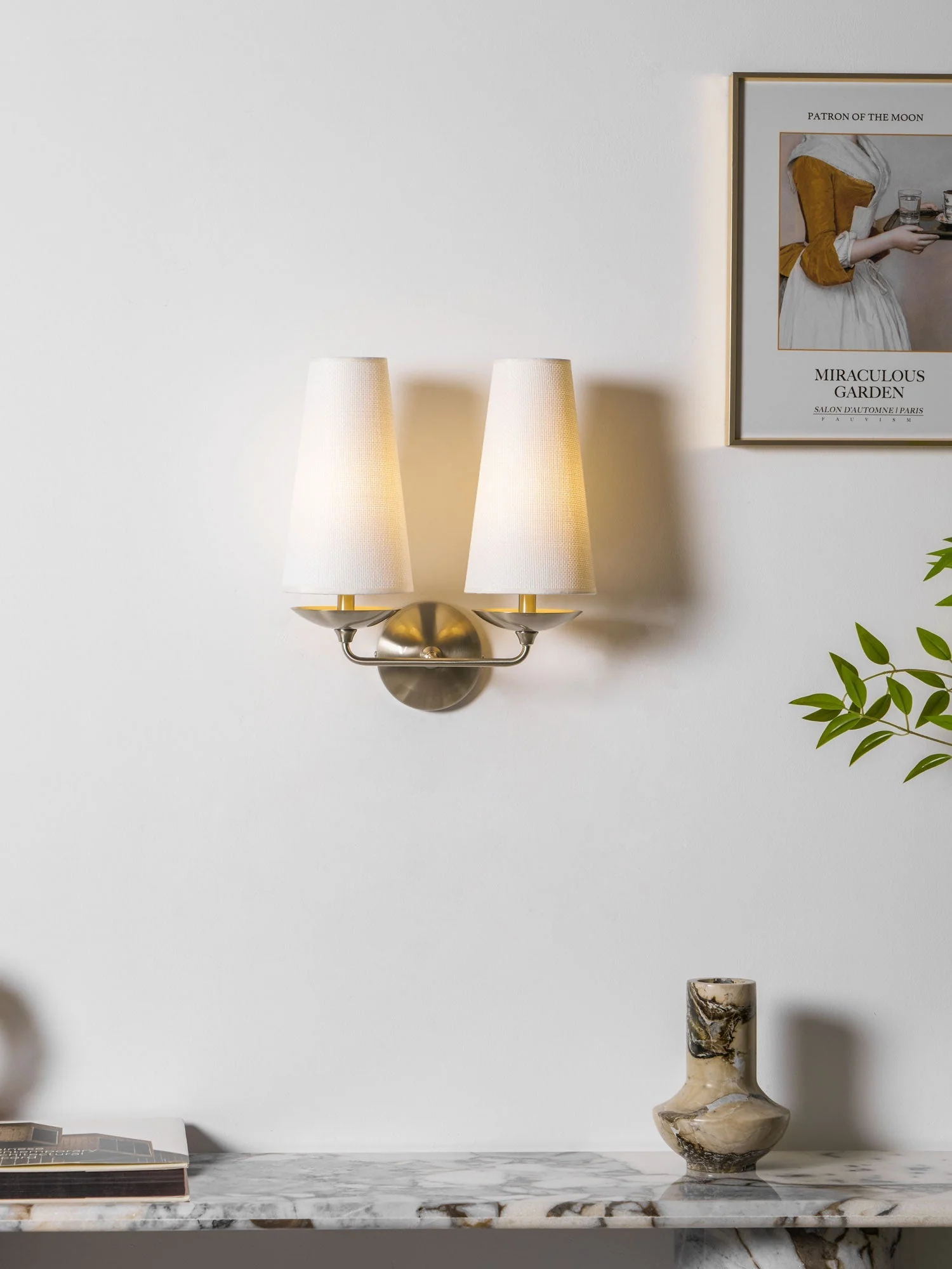 Merri Contemporary Fabric Wall Light - Image 18