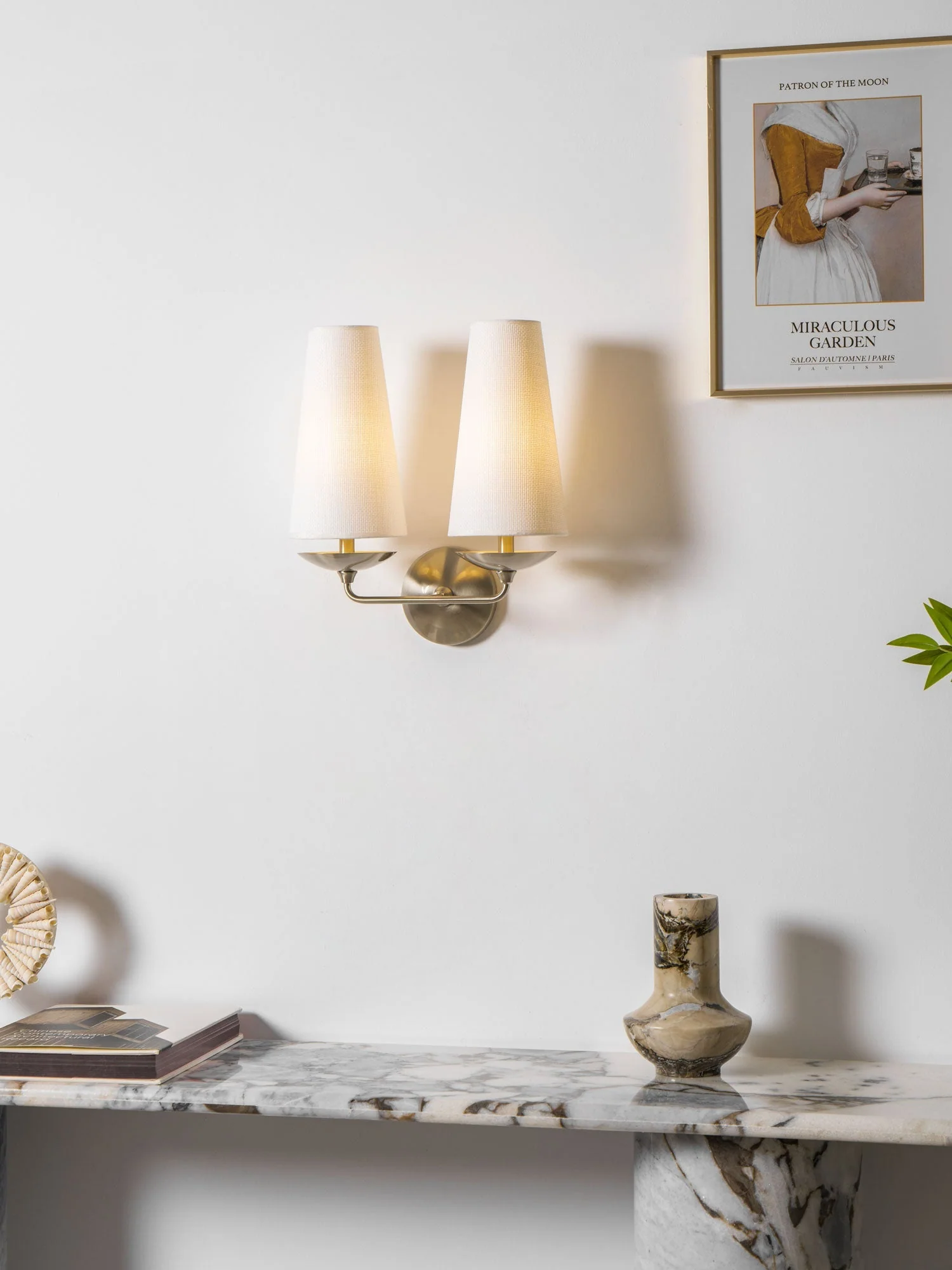 Merri Contemporary Fabric Wall Light - Image 19