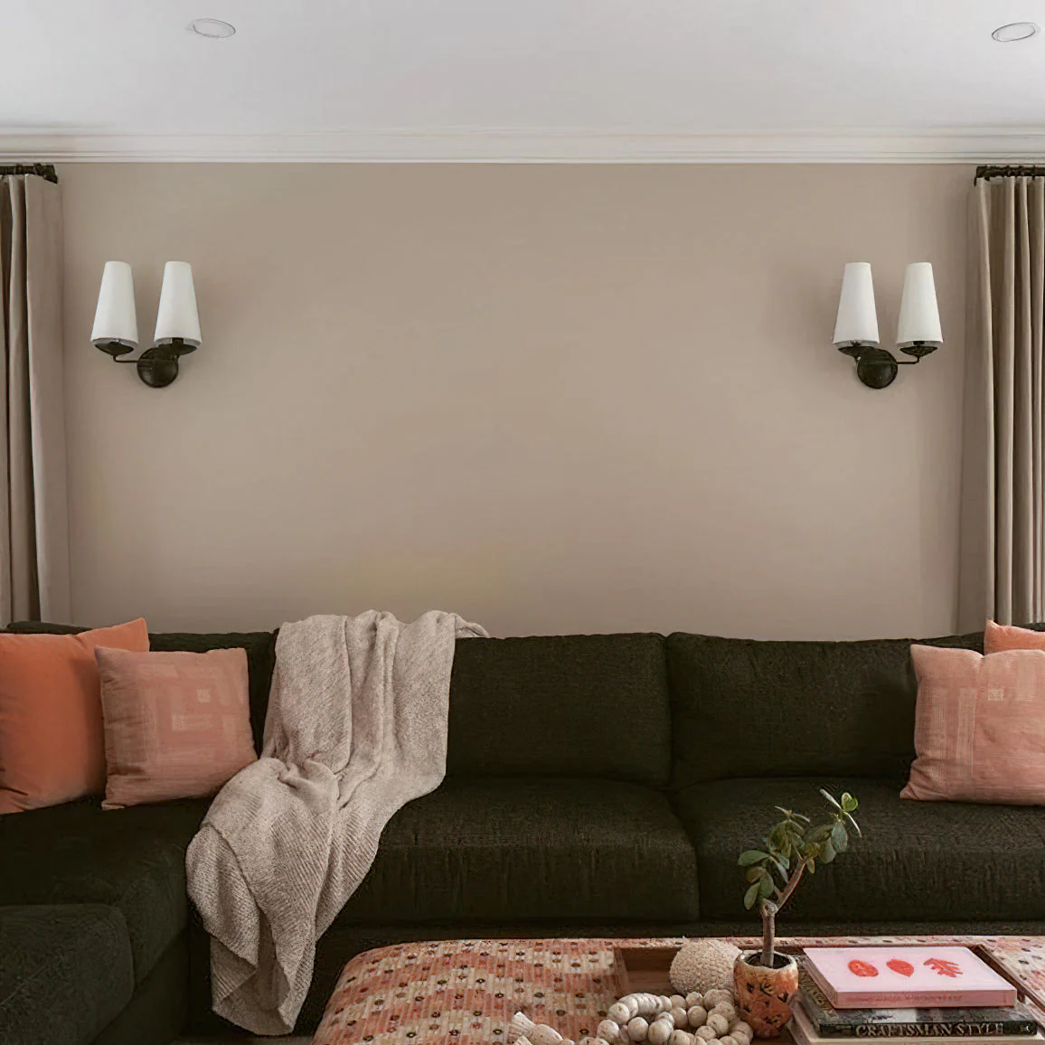 Merri Contemporary Fabric Wall Light - Image 4