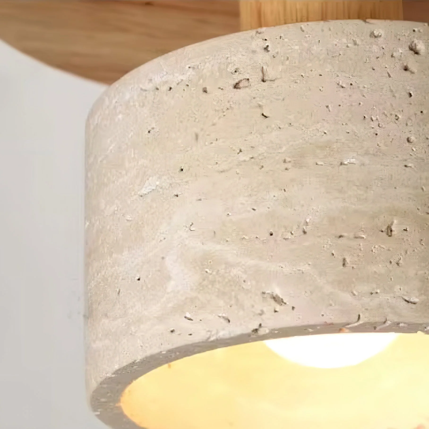 Mersi Wabi-Sabi Travertine Pendant Light - Image 17
