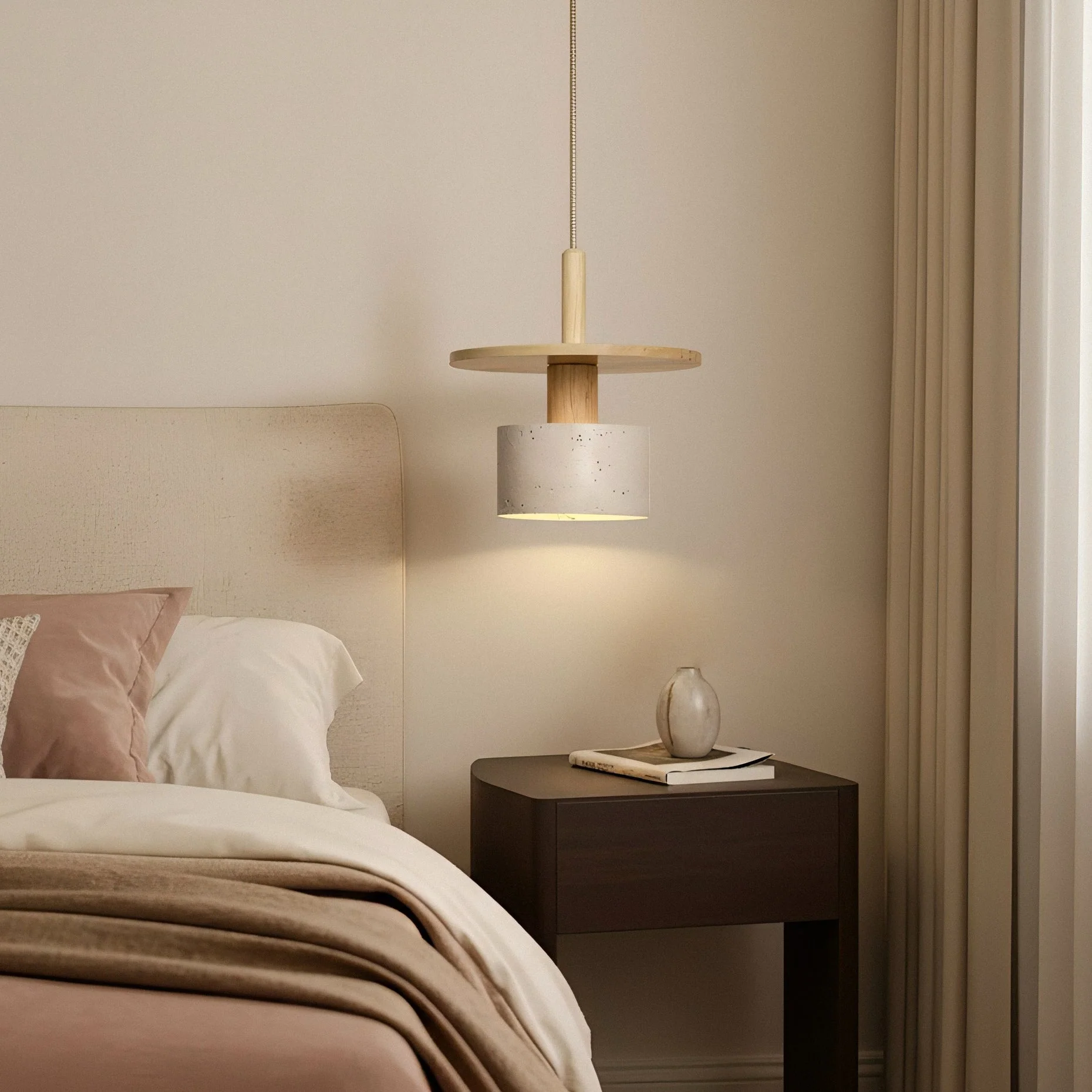 Mersi Wabi-Sabi Travertine Pendant Light - Image 2