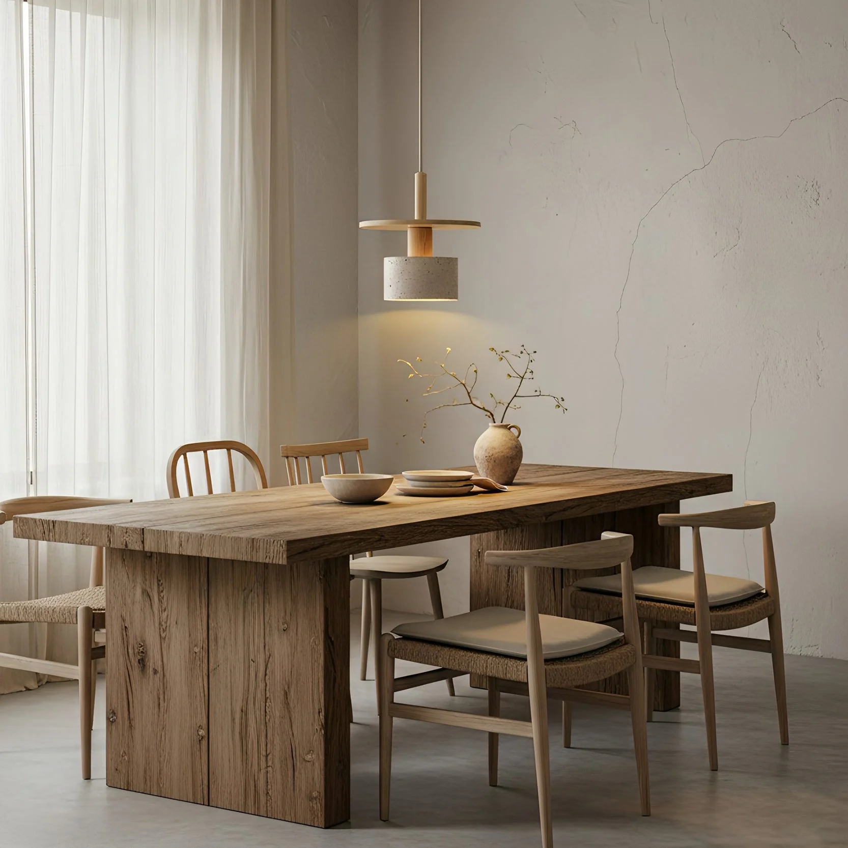 Mersi Wabi-Sabi Travertine Pendant Light - Image 3