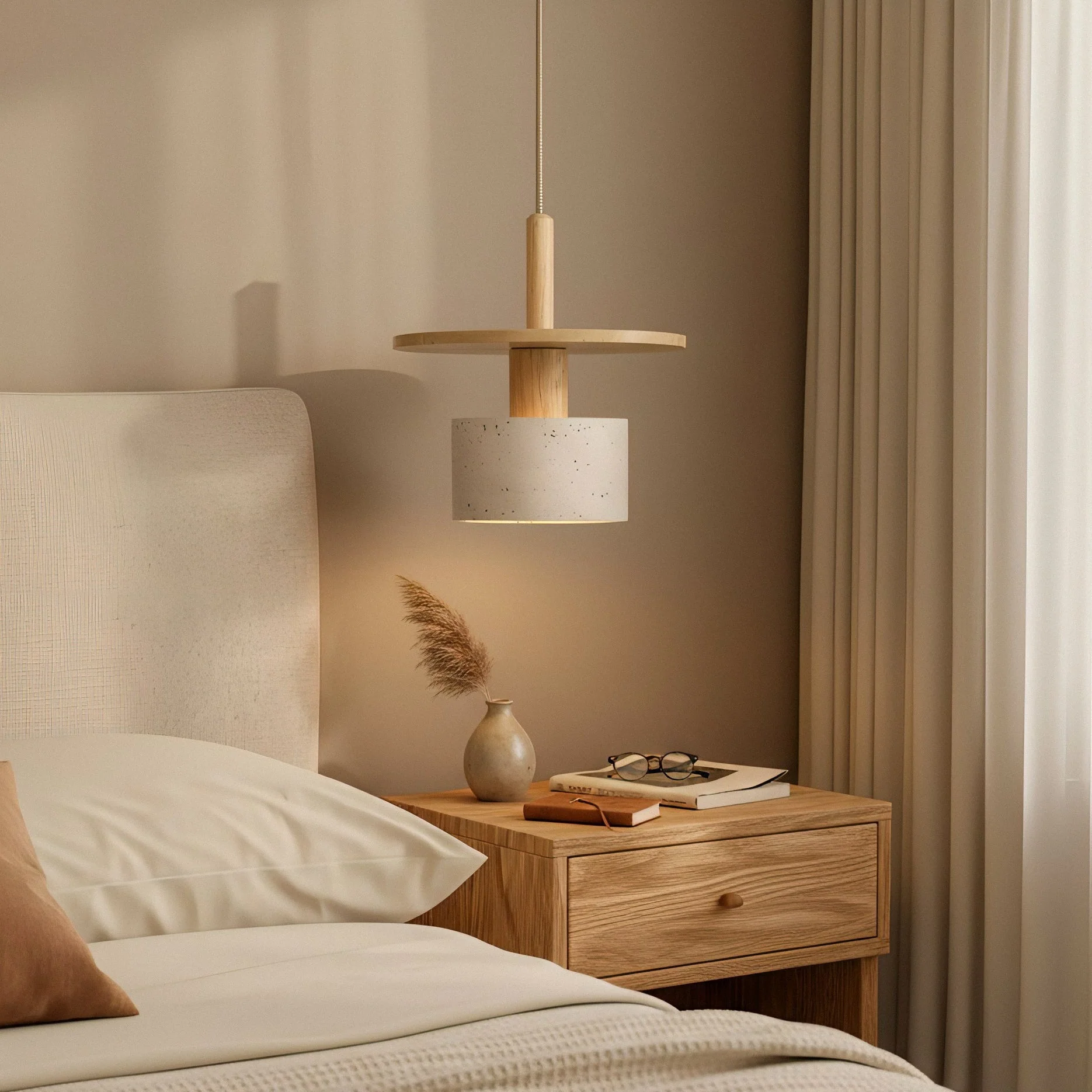 Mersi Wabi-Sabi Travertine Pendant Light - Image 6