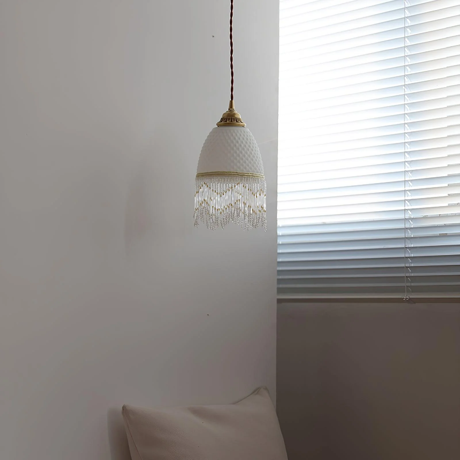 Mesh Tassel Glass Pendant Light - Image 15