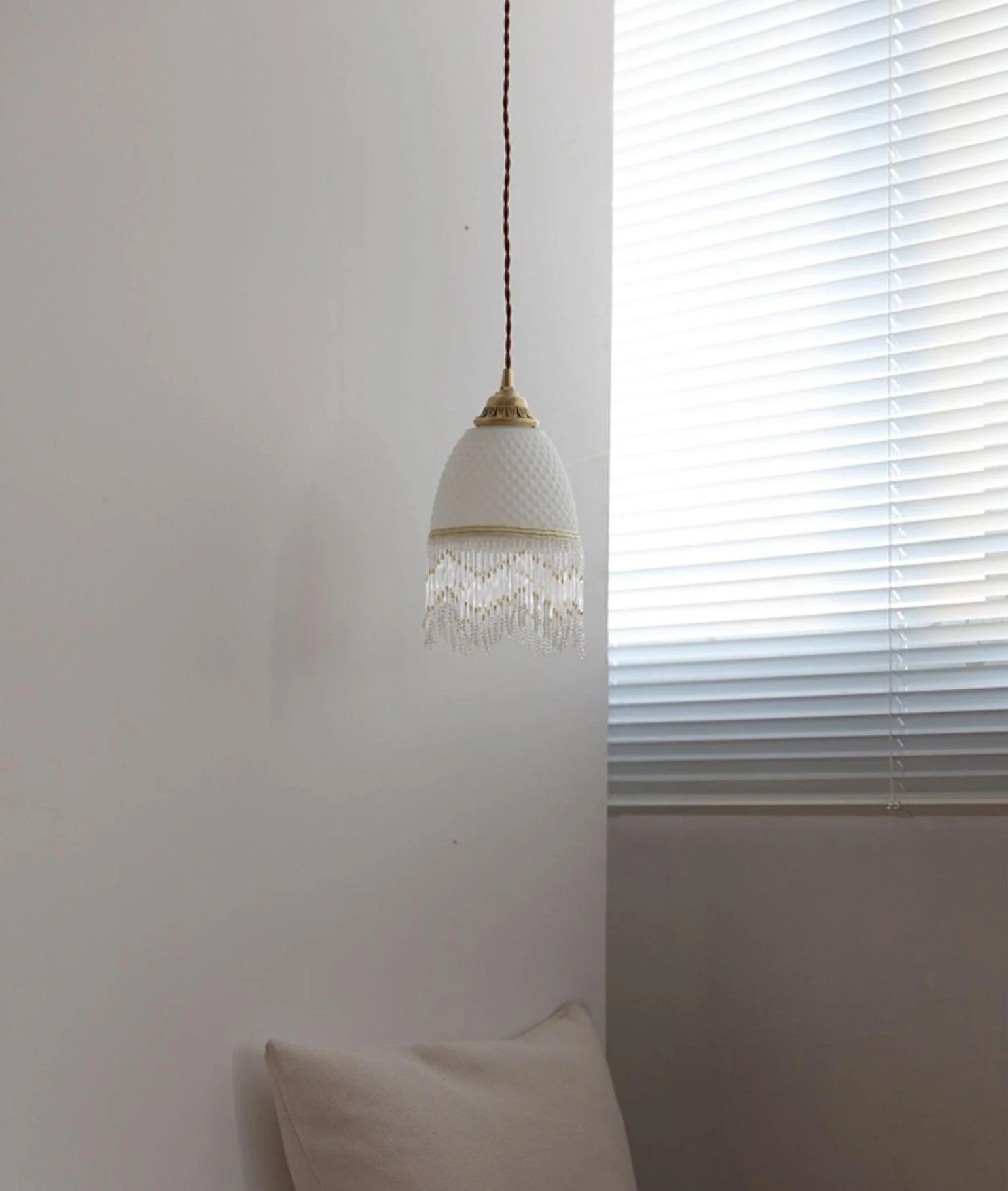 Mesh Tassel Glass Pendant Light - Image 17