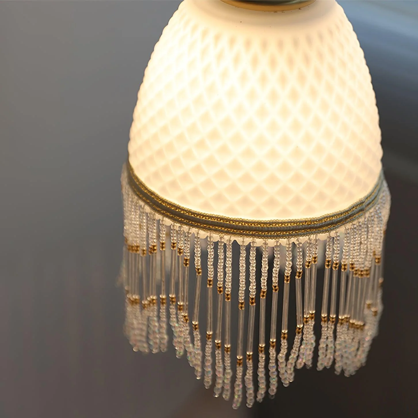 Mesh Tassel Glass Pendant Light - Image 6