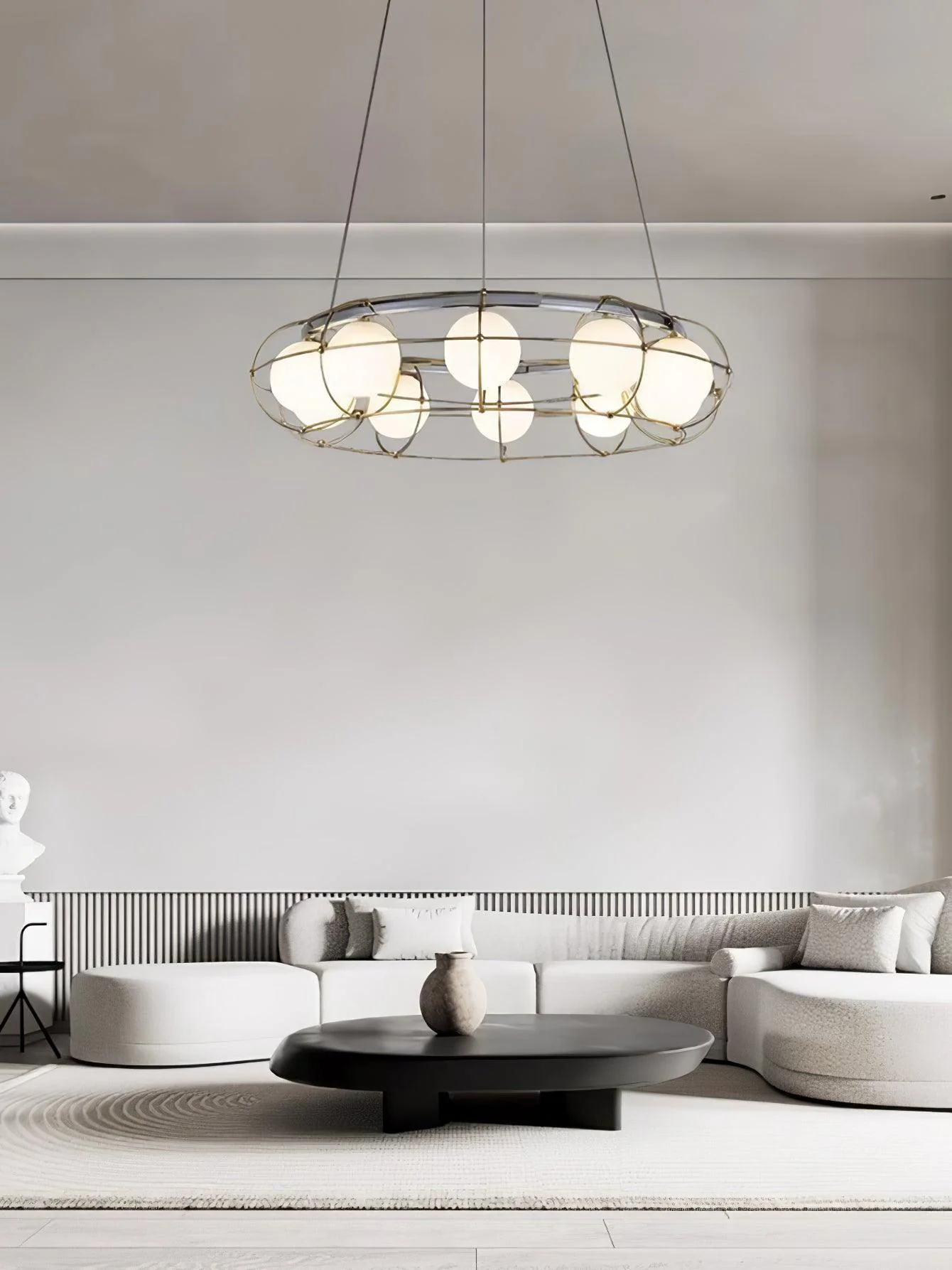 Mia Modern Glass Chandelier - Image 11
