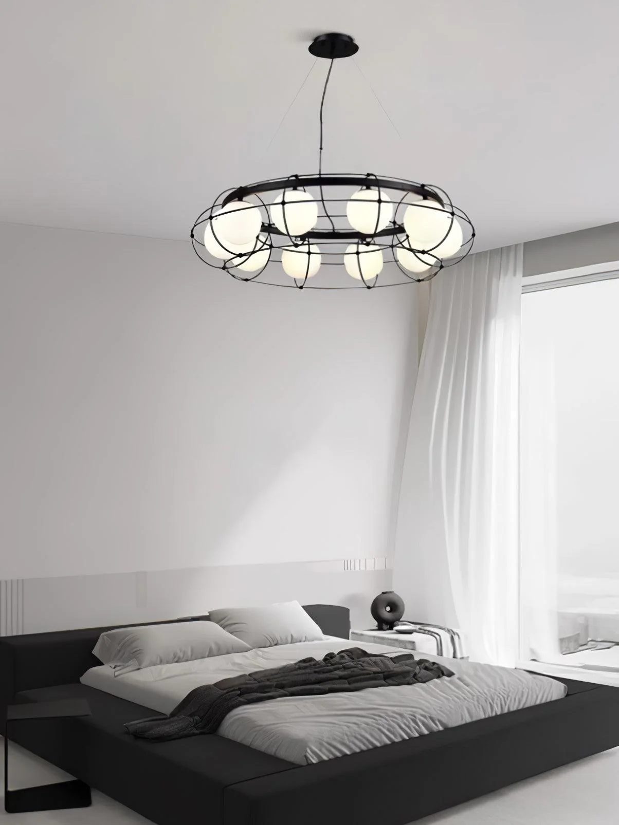 Mia Modern Glass Chandelier - Image 18