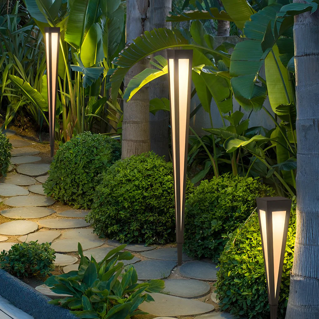 Migh RGB Square Top Conical Outdoor Lawn Light - Image 6