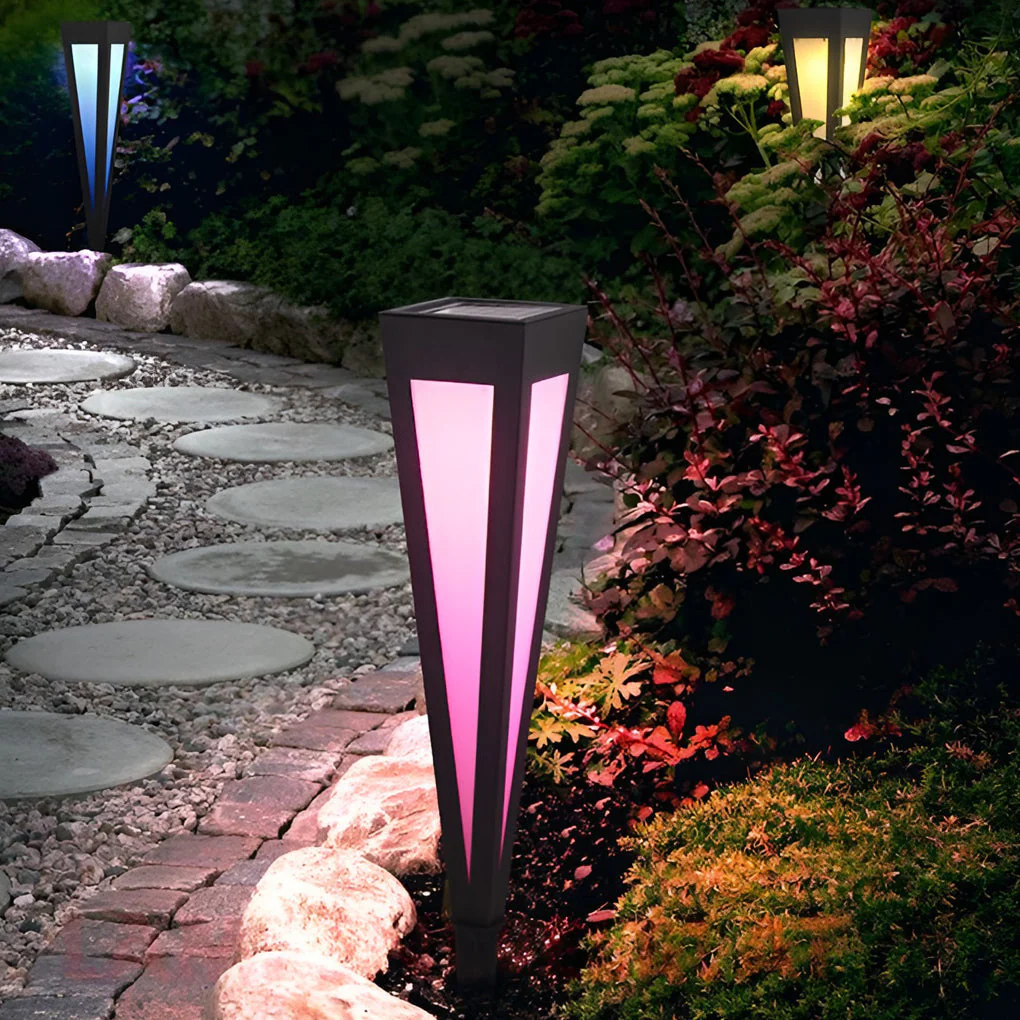 Migh RGB Square Top Conical Outdoor Lawn Light - Image 8