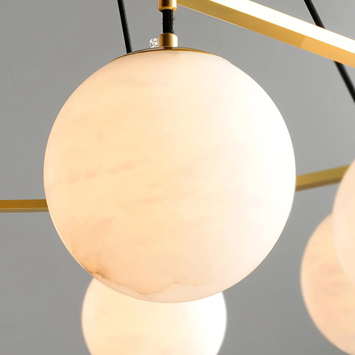 Miira Modern Alabaster Chandelier - Image 10