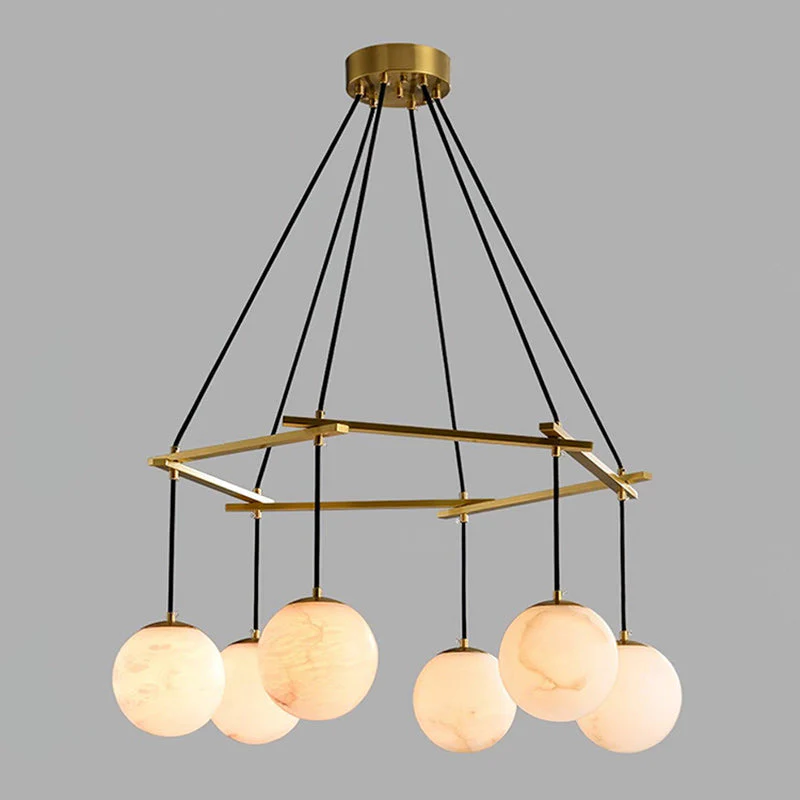 Miira Modern Alabaster Chandelier - Image 16
