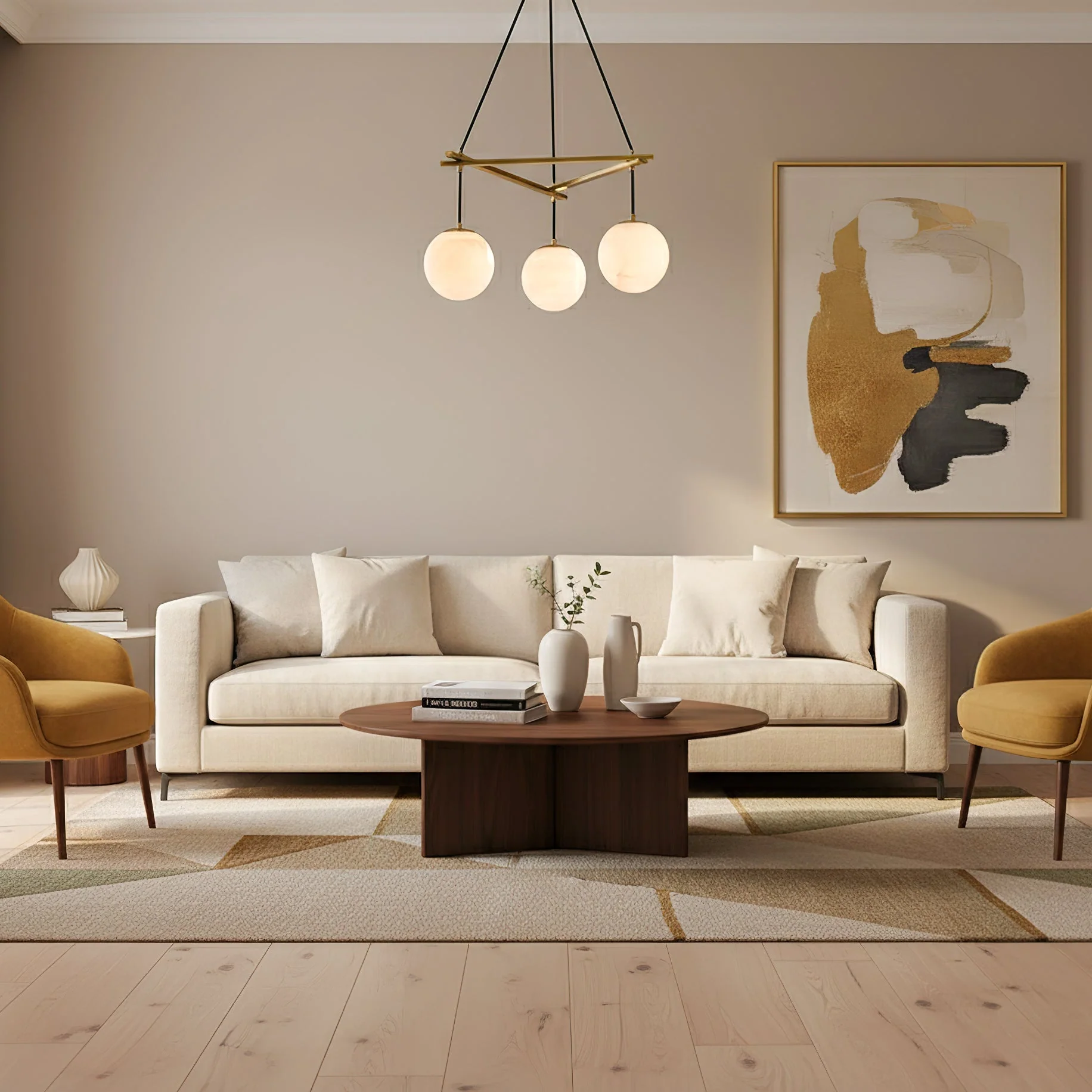Miira Modern Alabaster Chandelier - Image 7