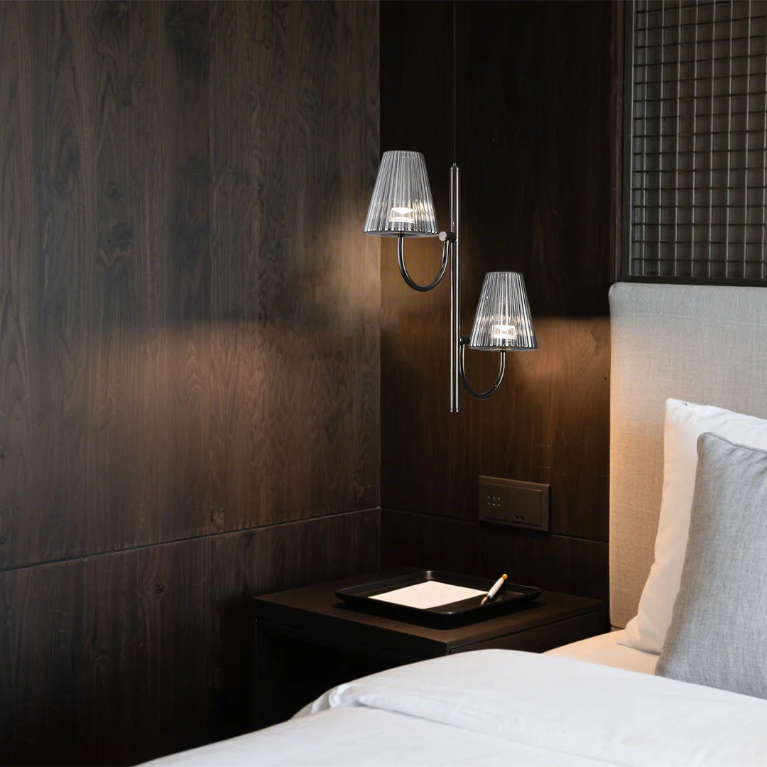 Minimalist Chandeliers American Vintage Black LED