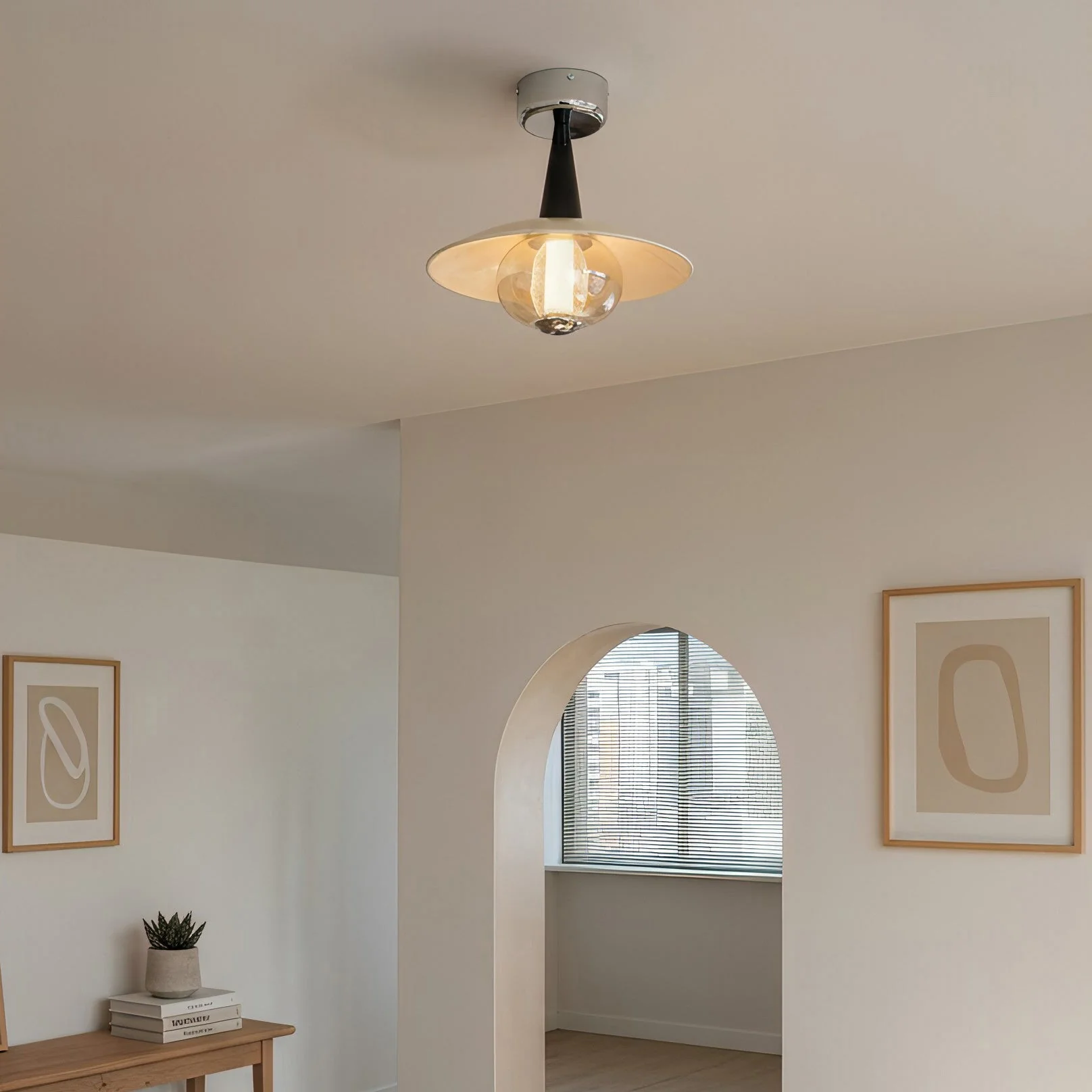 Miou Modern Glass Ceiling Light - Image 4