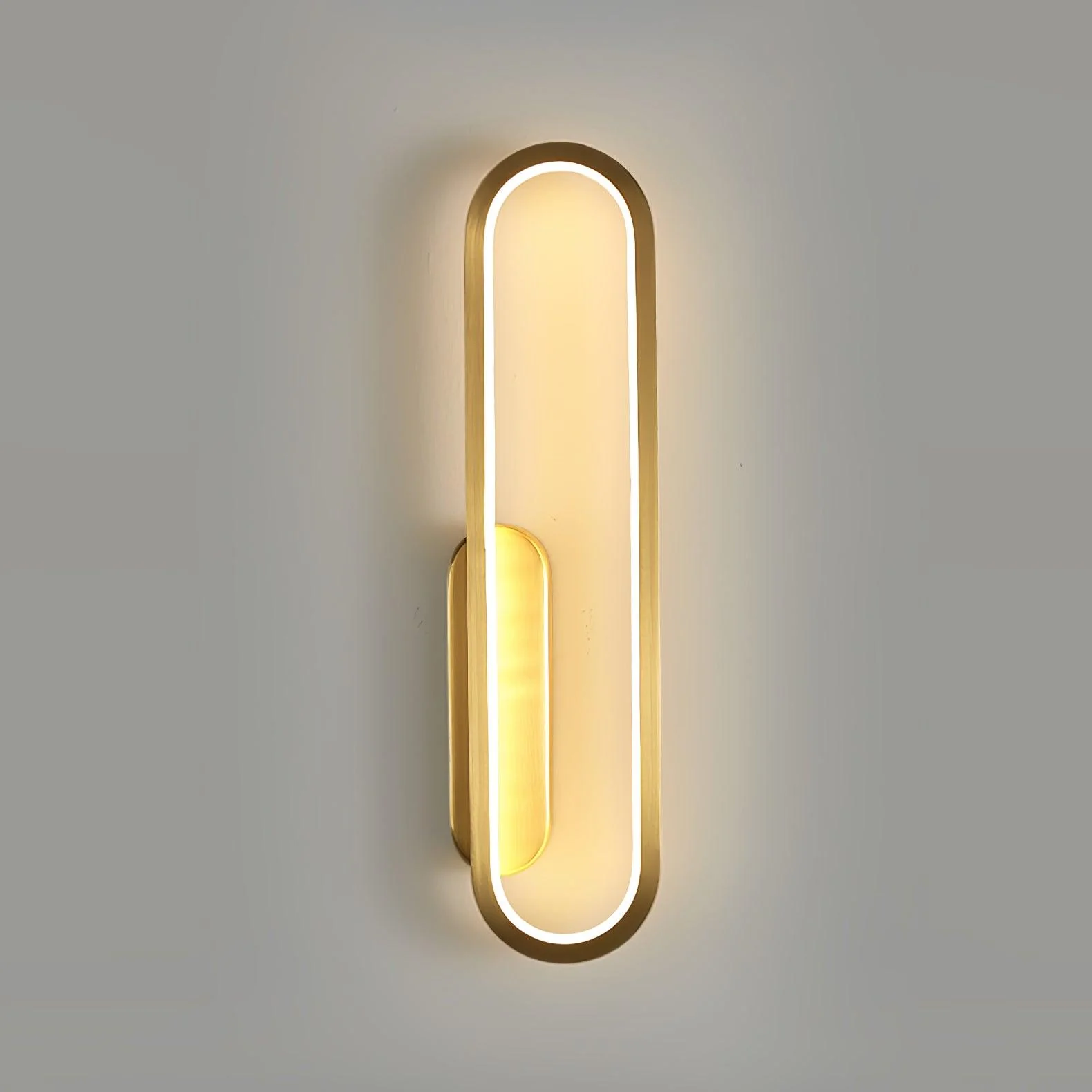Mirage Classic Long Ova Brass Wall Lamp - Image 37