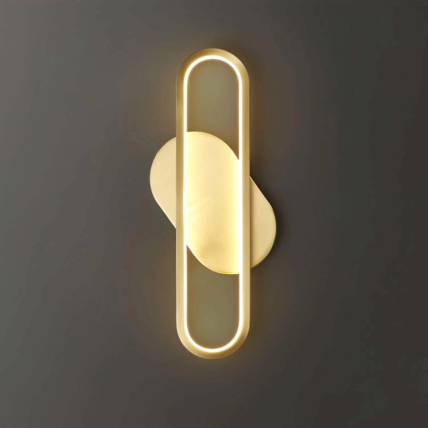 Mirage Classic Long Ova Brass Wall Lamp - Image 39