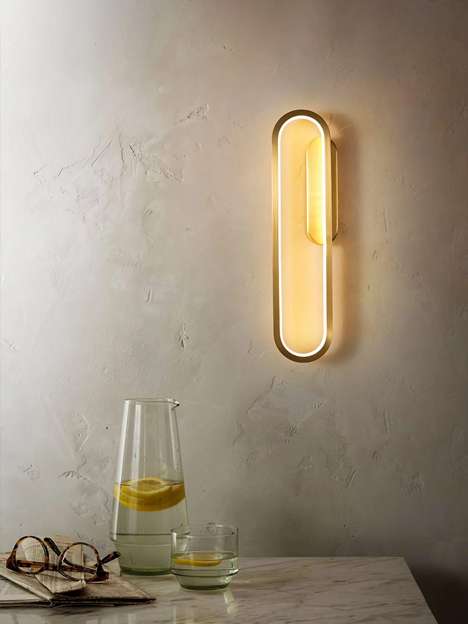 Mirage Classic Long Ova Brass Wall Lamp - Image 47