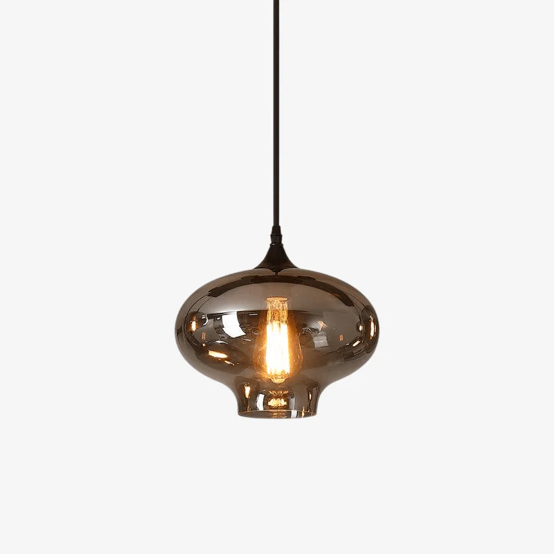 Mirelia Glass Industrial Pendant Light - Image 5