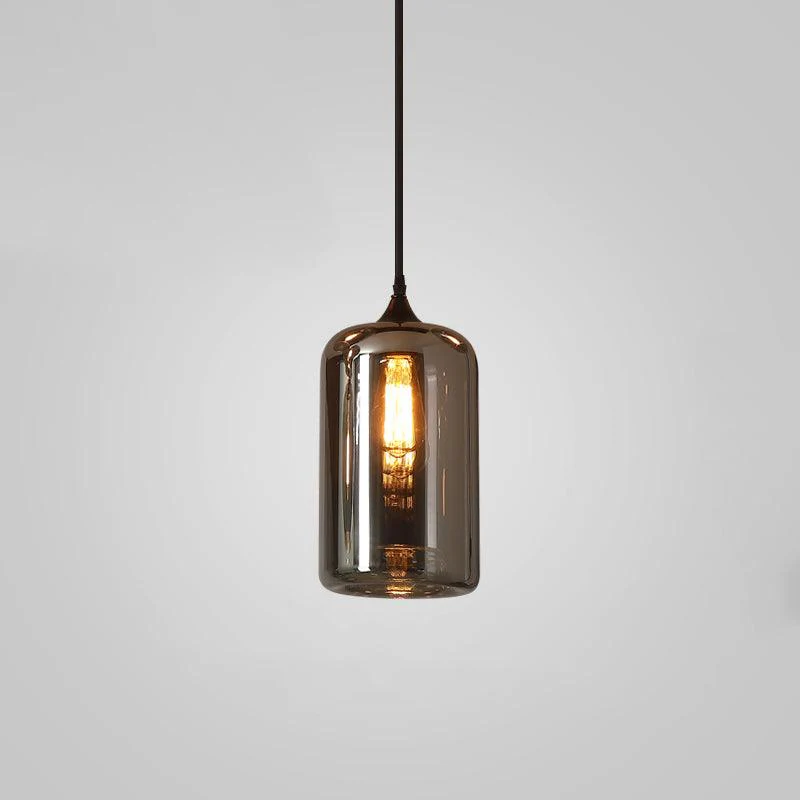 Mirelia Glass Industrial Pendant Light - Image 55