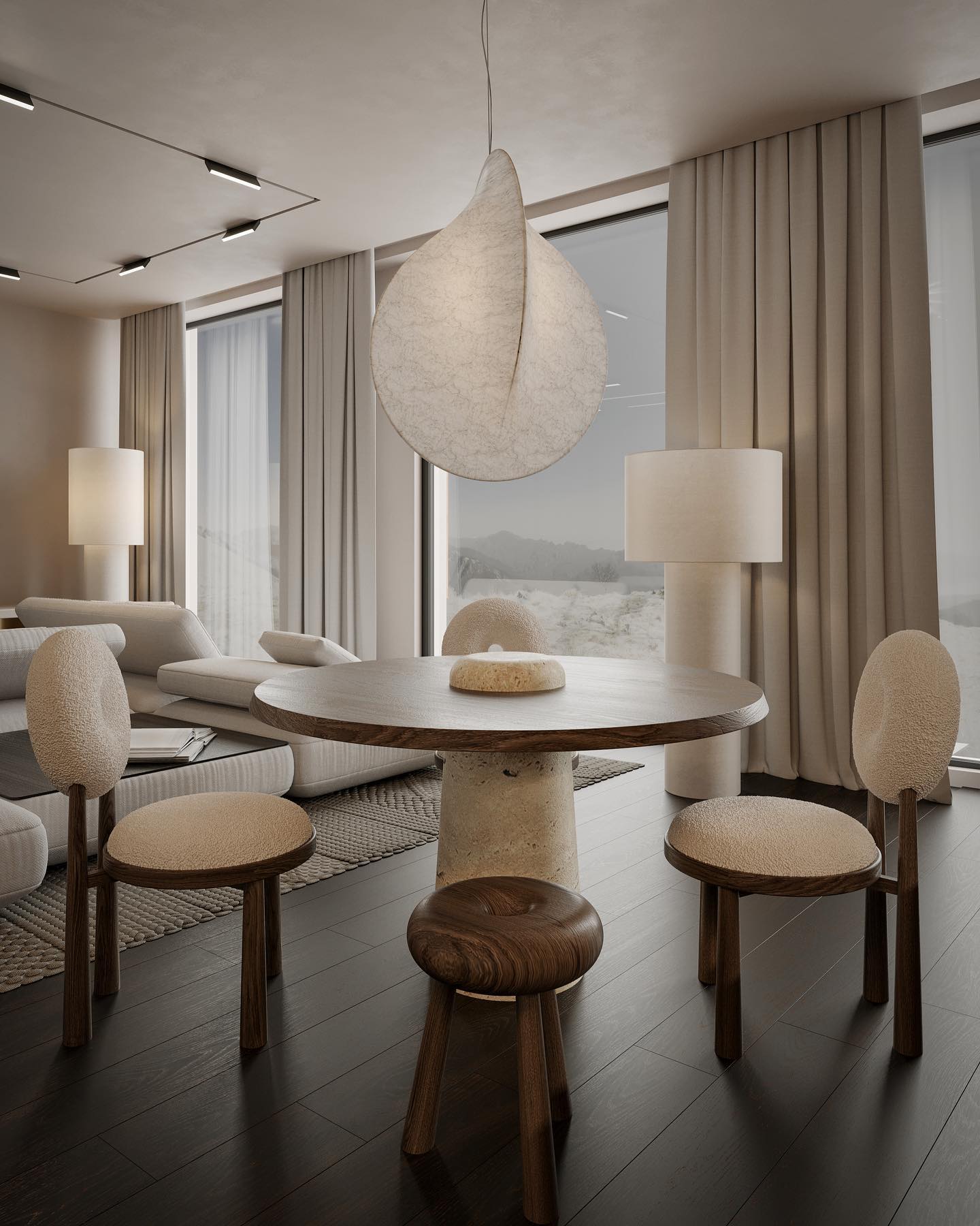 Mirelian Steel Artistic Pendant Lamp - Image 48