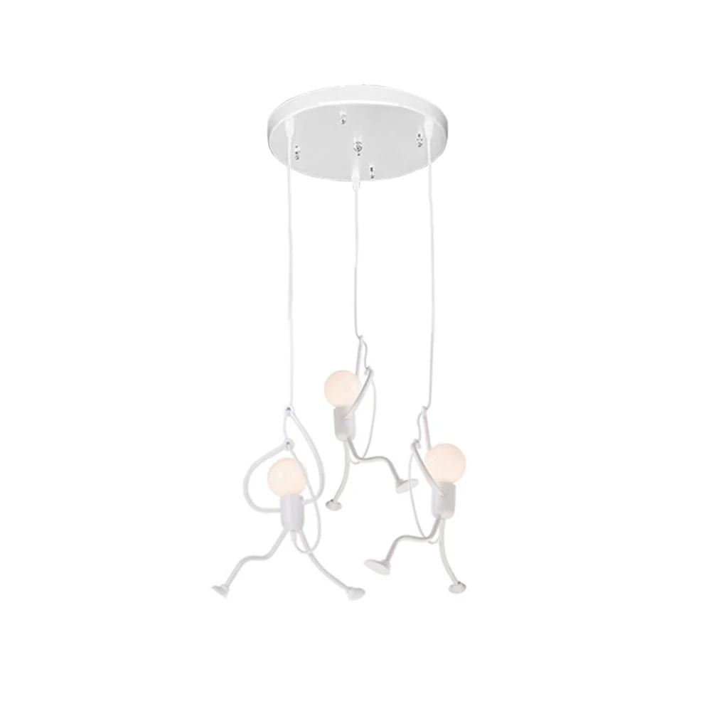 Miro Retro Modern Iron Man Pendant Light, Black - Image 21