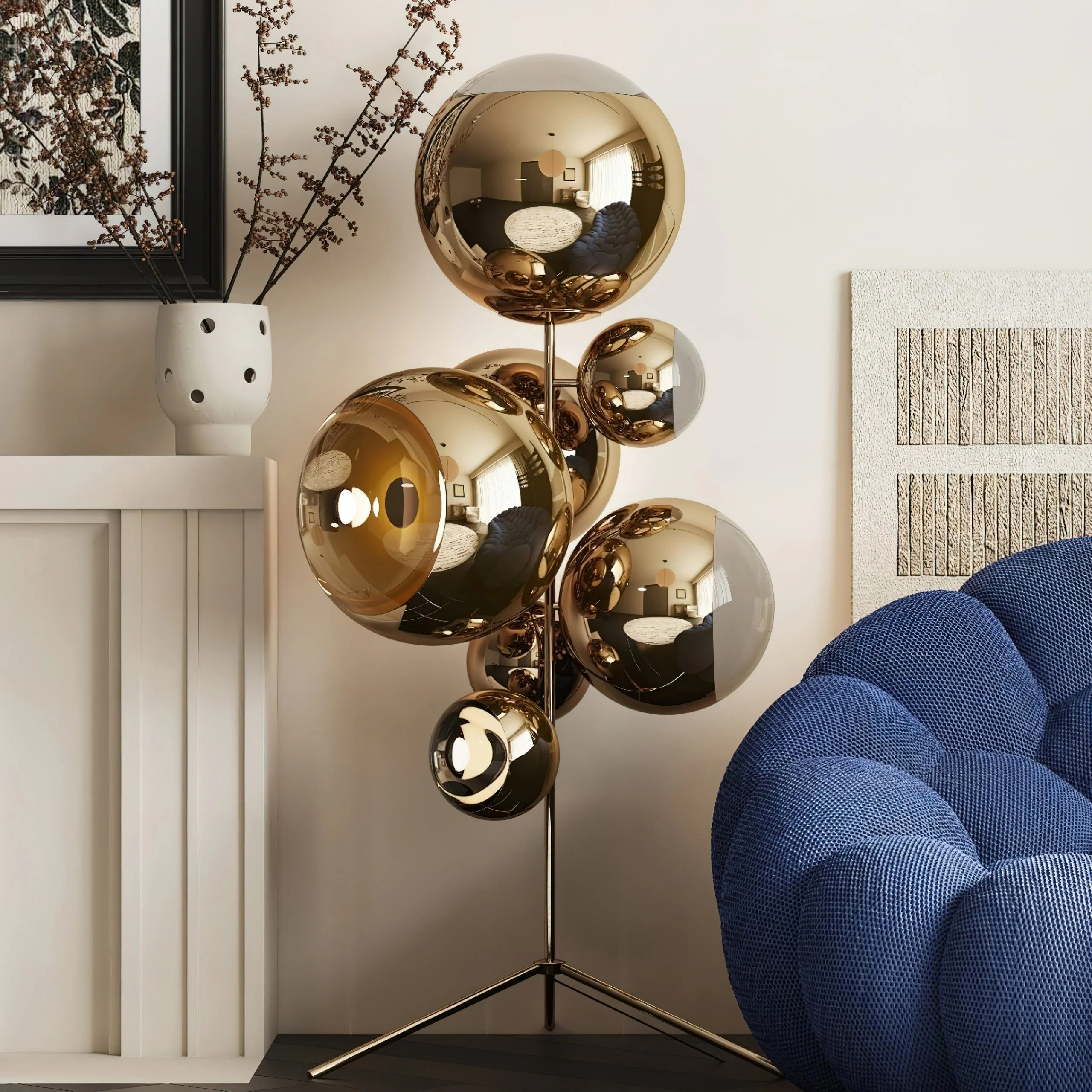 Mirror Modern Floor Lamp - Image 3