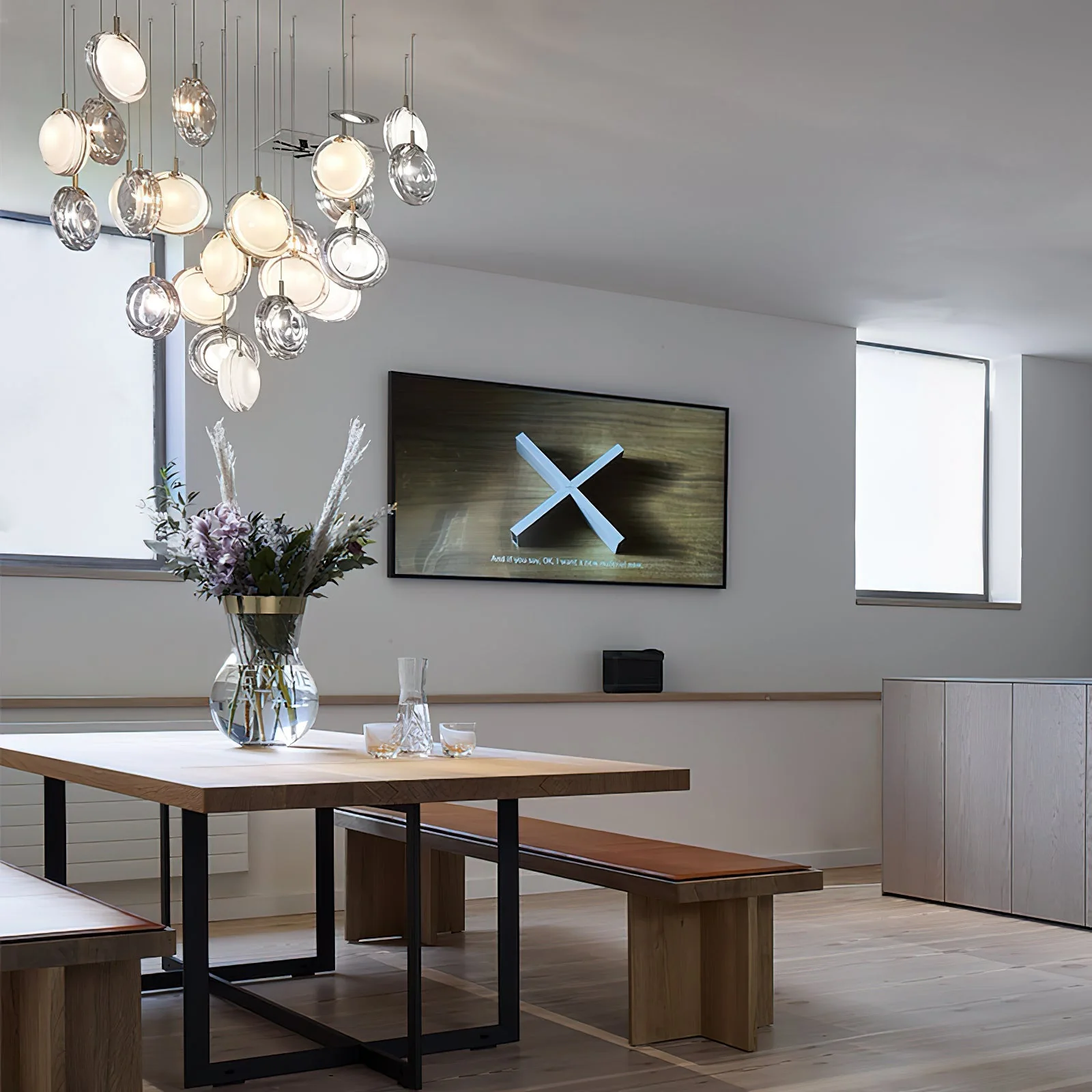 Misto Minimalist Glass Chandelier - Image 14