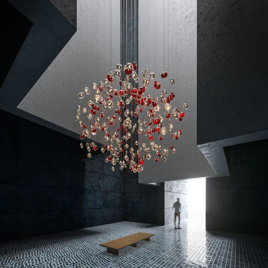 Misto Minimalist Glass Chandelier - Image 15