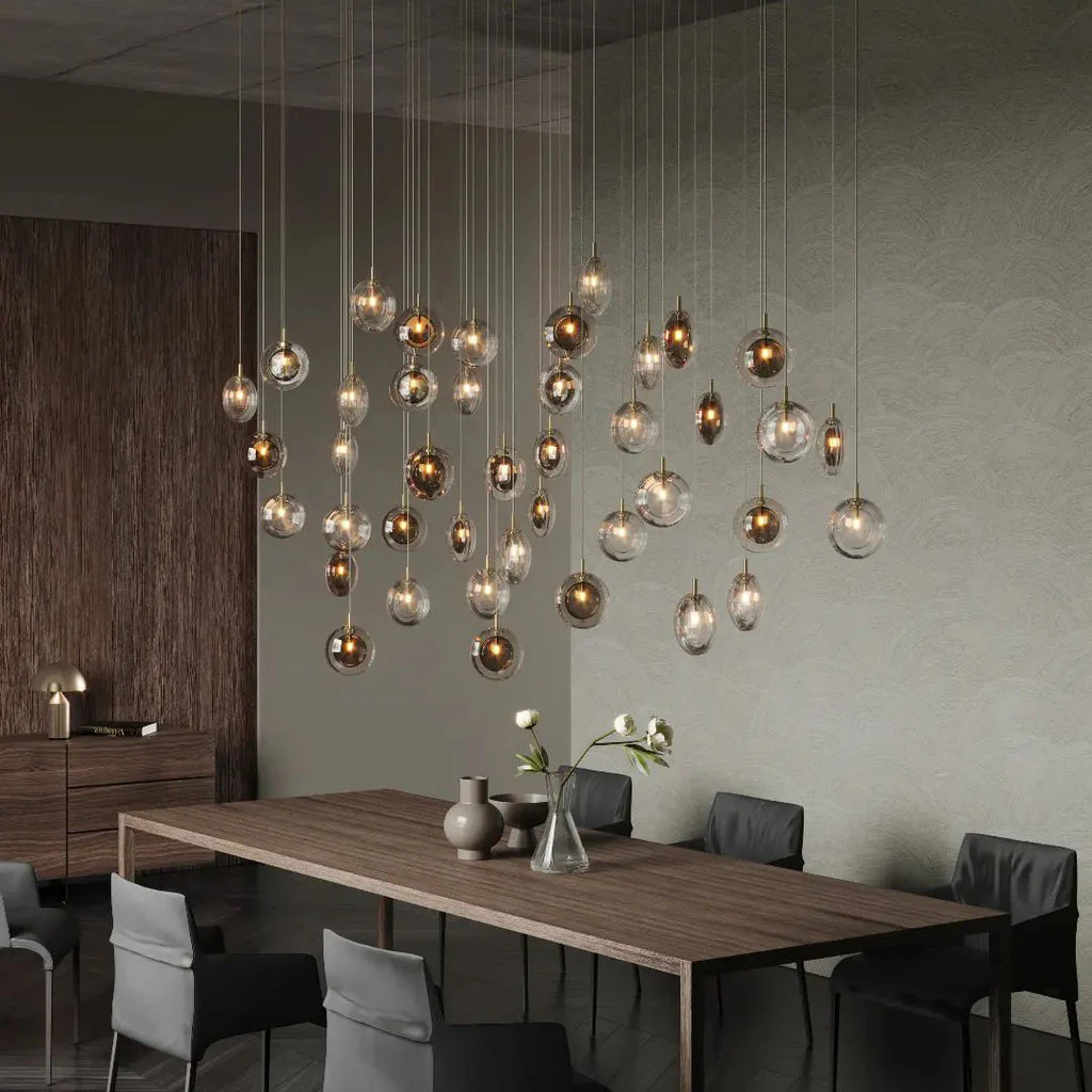 Misto Minimalist Glass Chandelier - Image 5