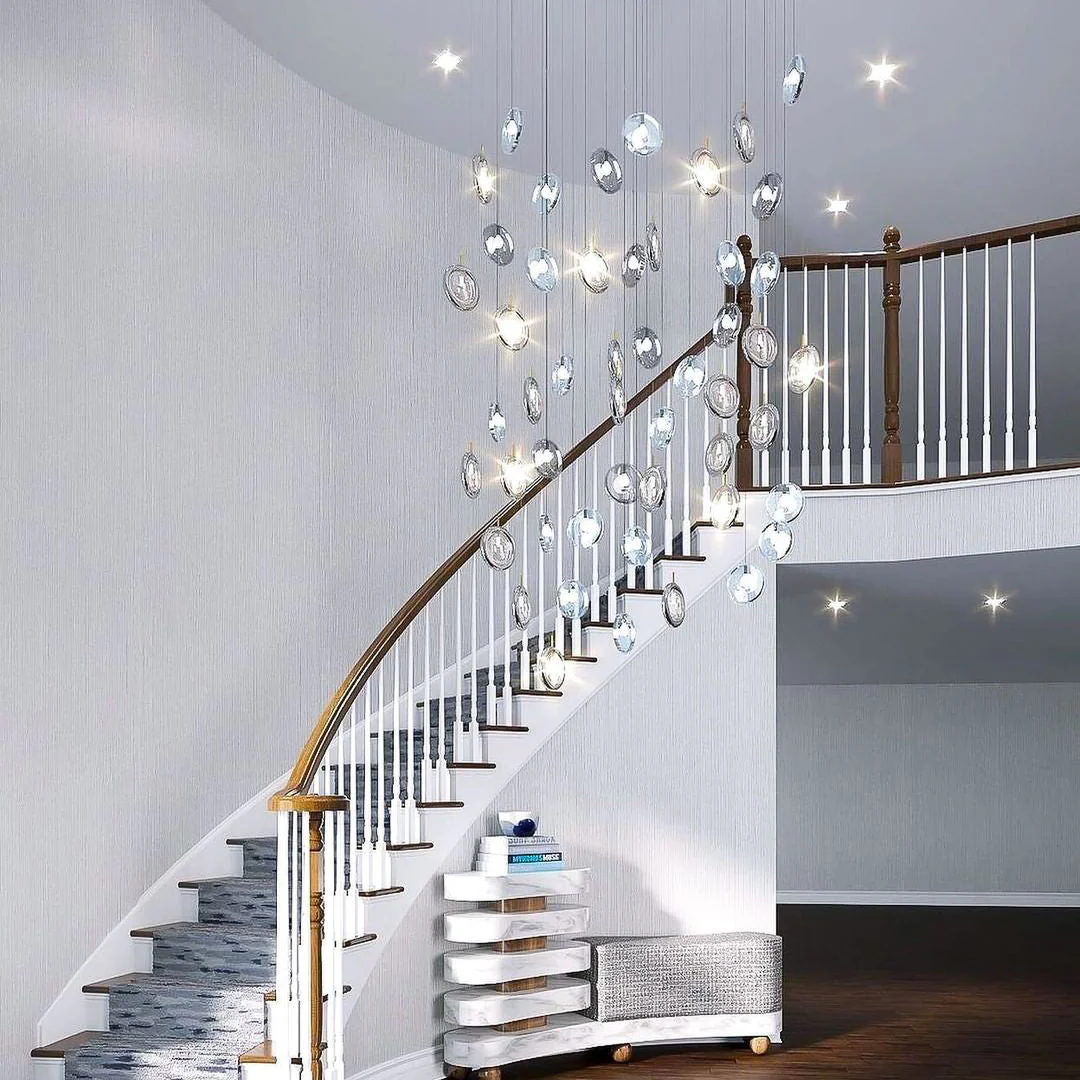 Misto Minimalist Glass Chandelier - Image 6