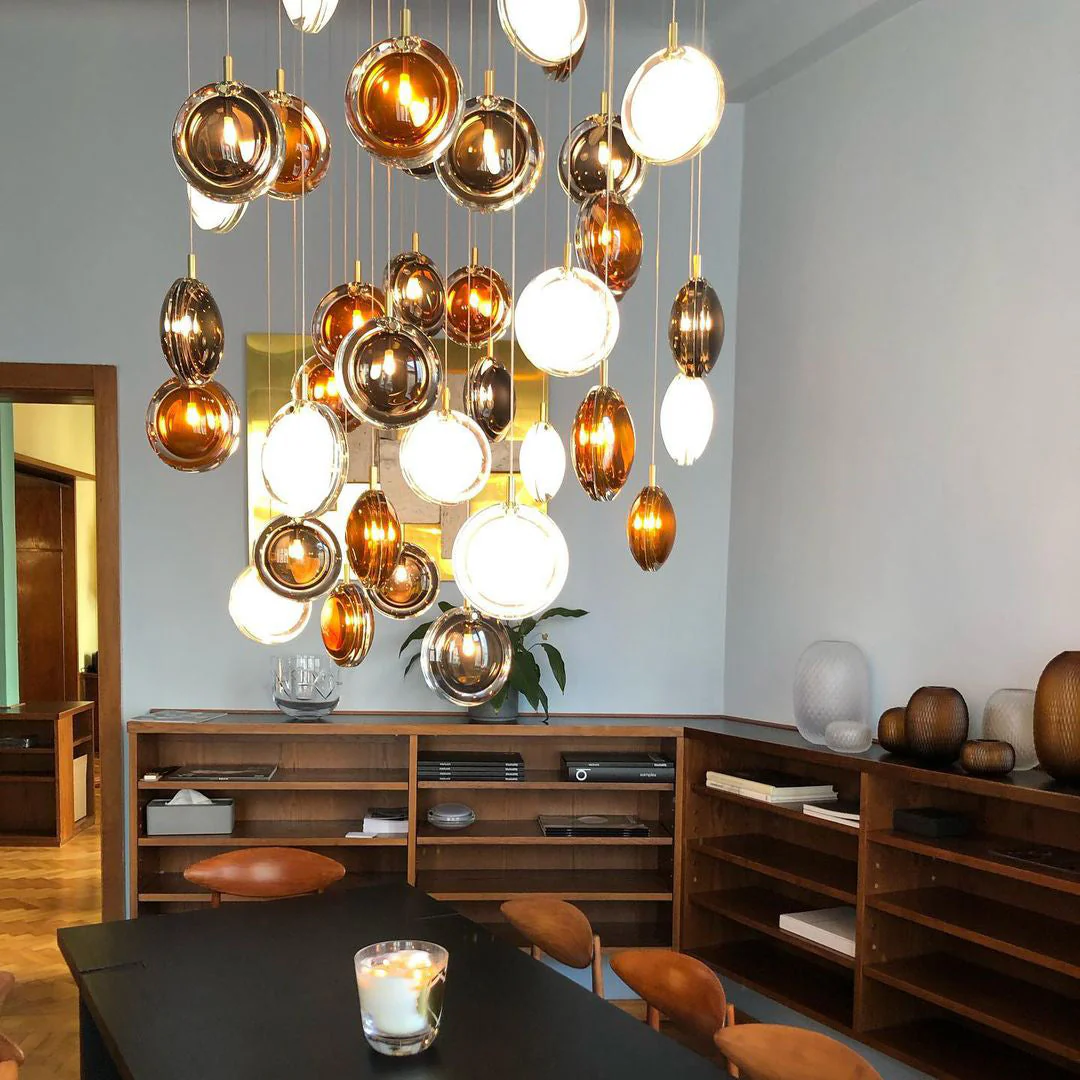 Misto Minimalist Glass Chandelier - Image 7