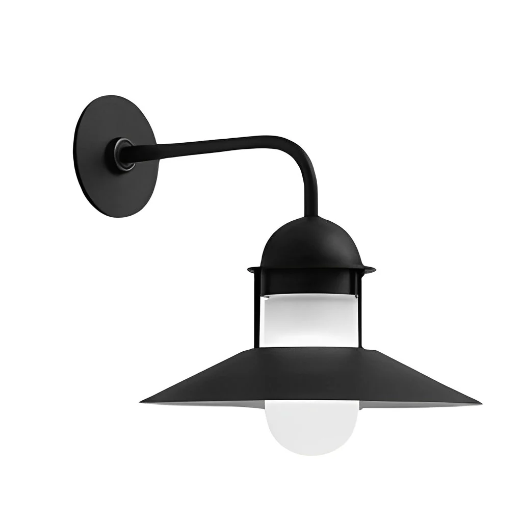 Mndy Antique Round Retro Glass Outdoor Wall Lights - Image 8
