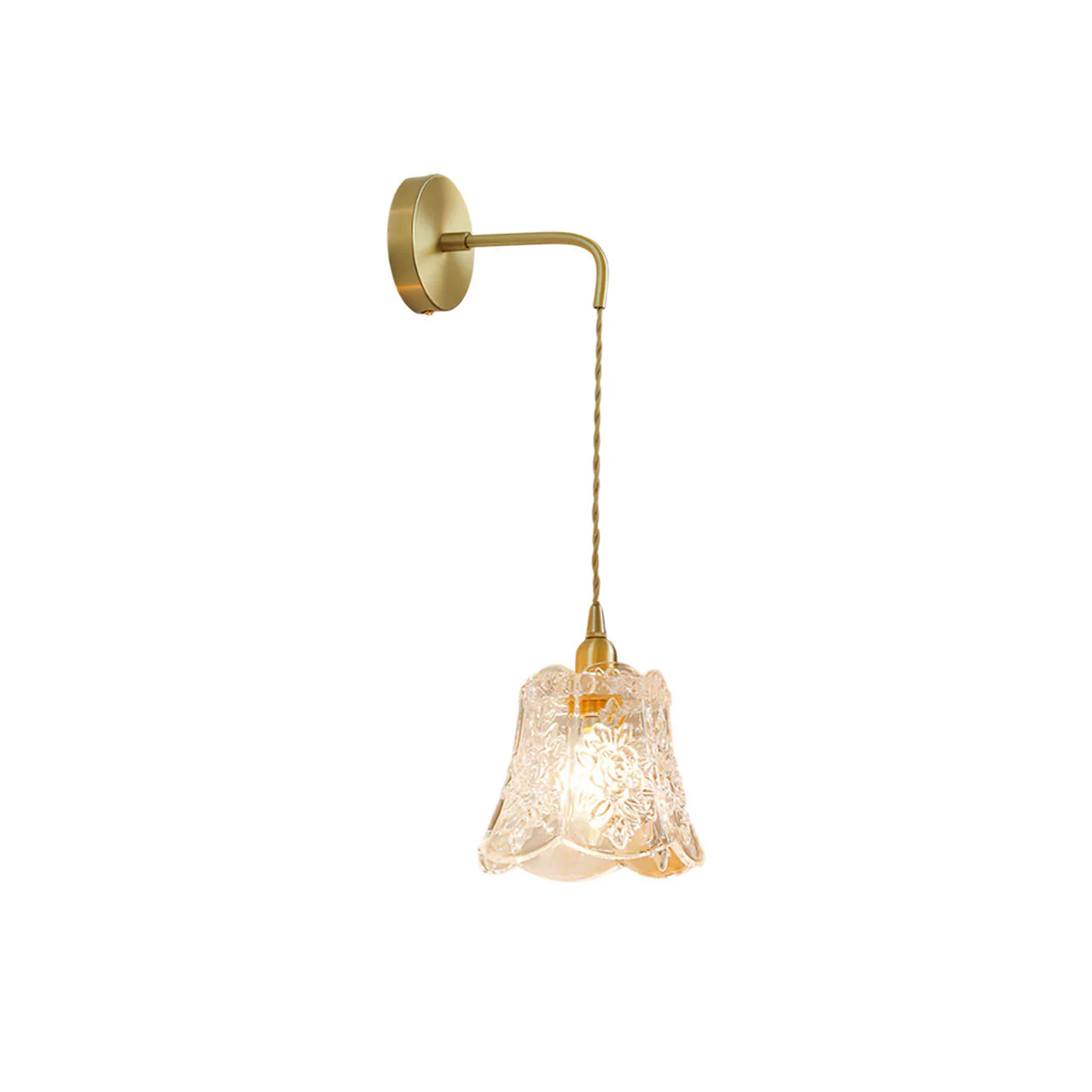 Modern Brass Wall Light
