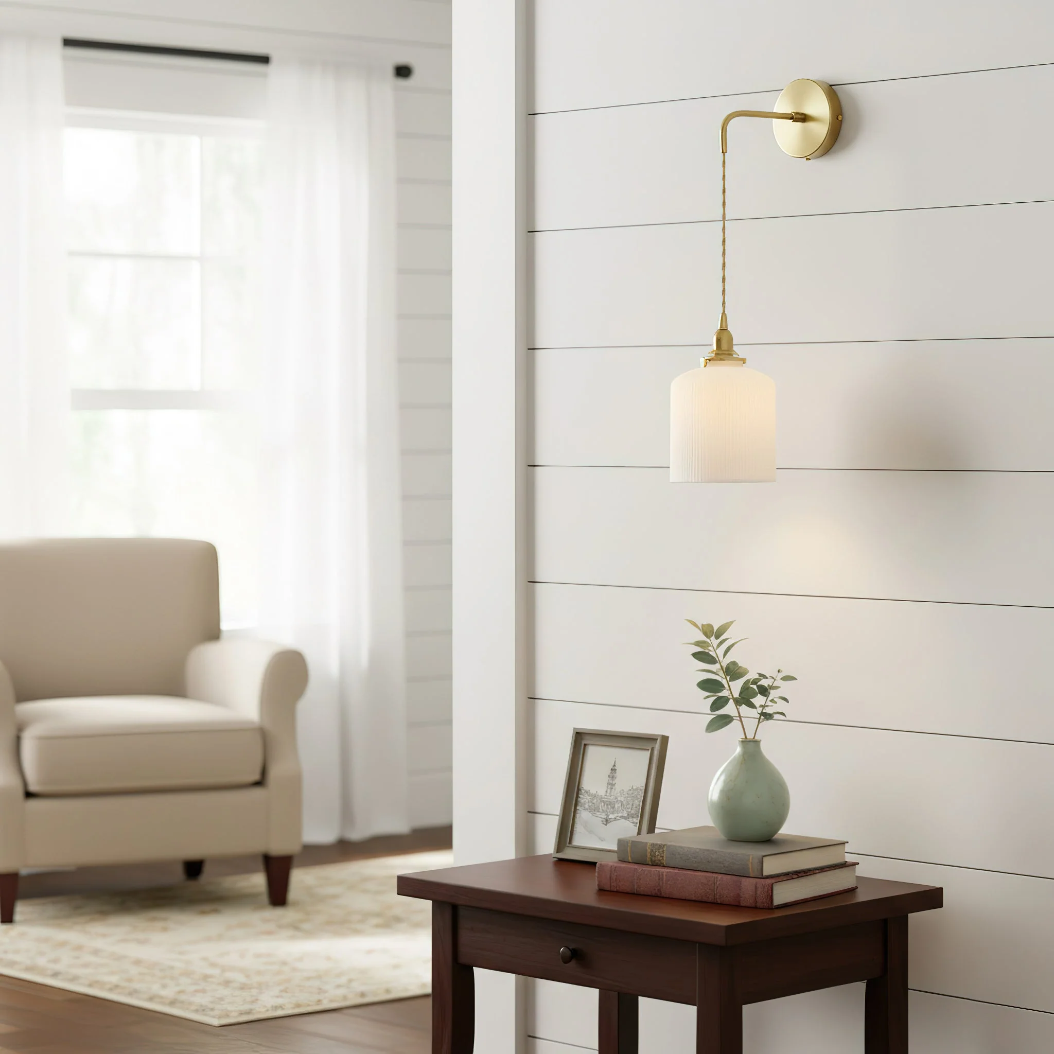 Modern Brass Wall Light - Image 6