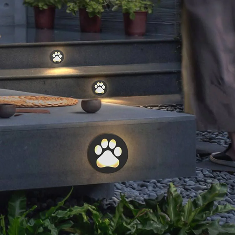 Modern Cat Paw Print LED Recessed Decks Outdoor Lights - Image 6