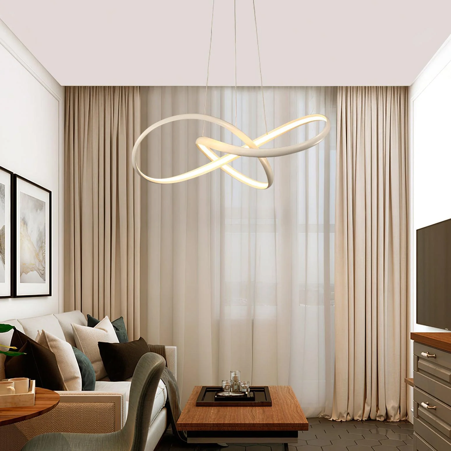 Modern Contemporary Chandelier - Image 4