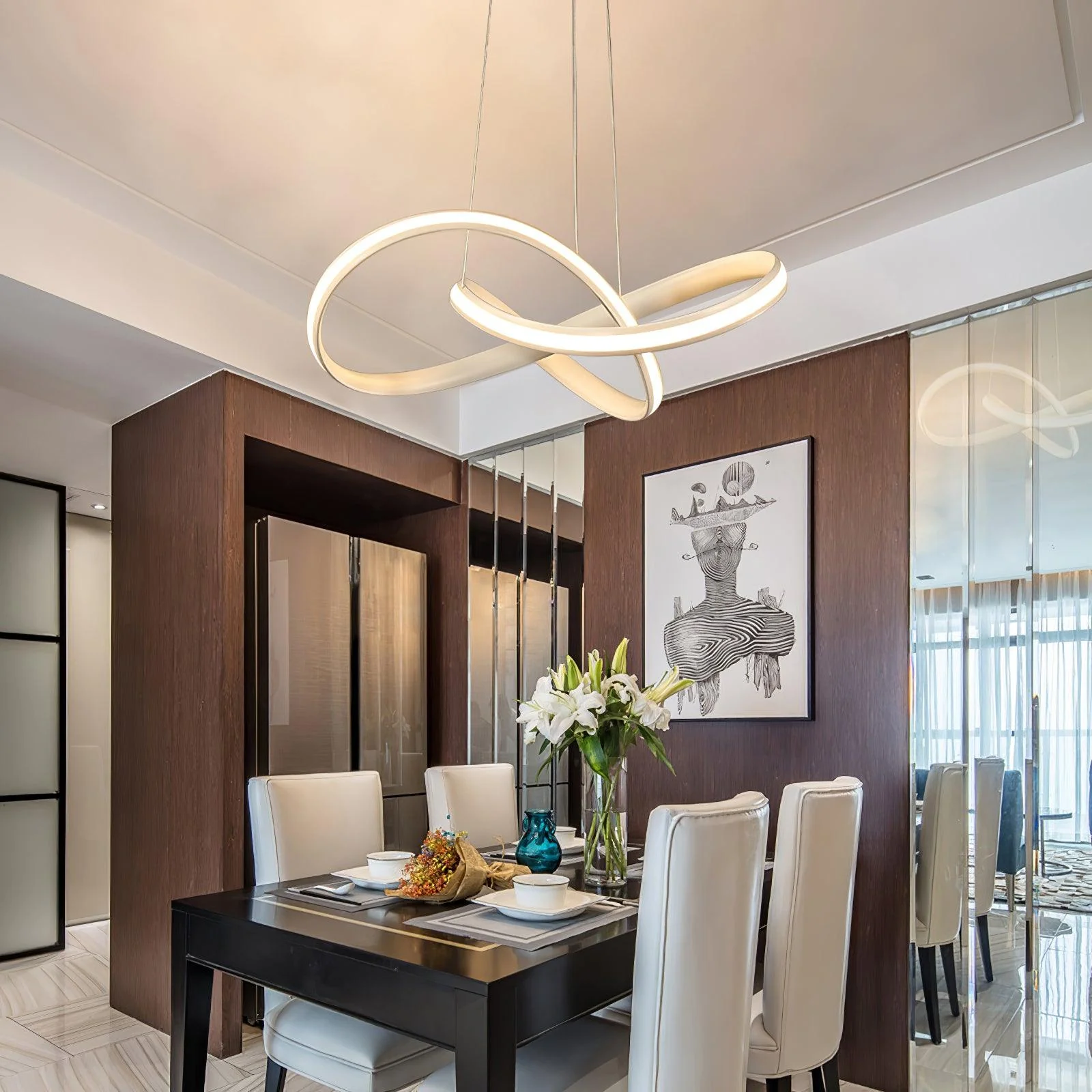 Modern Contemporary Chandelier - Image 5